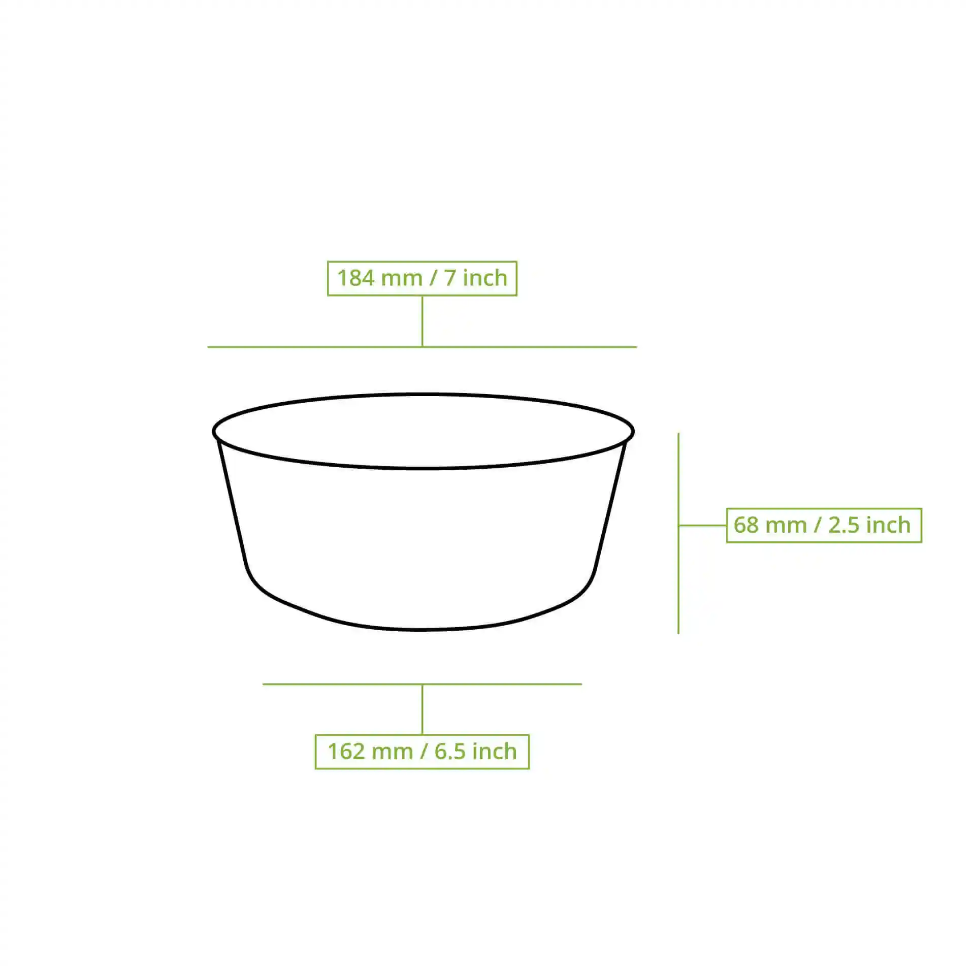 Mehrweg-Schalen "merways Bowl" 1.000 ml, Ø 185 mm, Cashew / creme-weiss