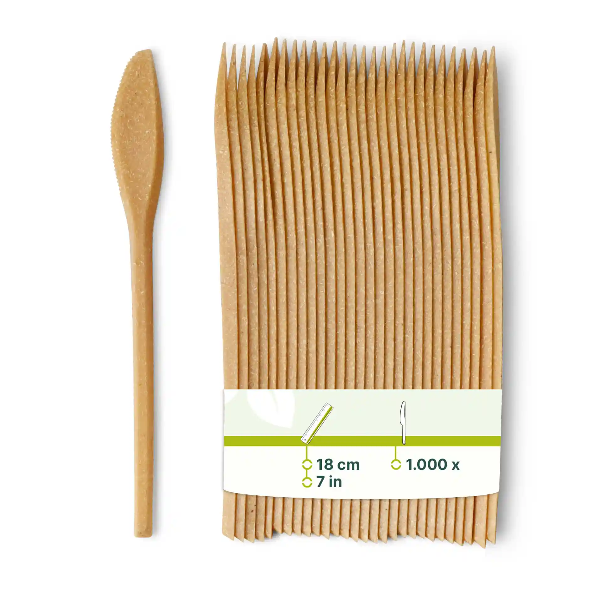 Mehrweg-Messer 18 cm, braun