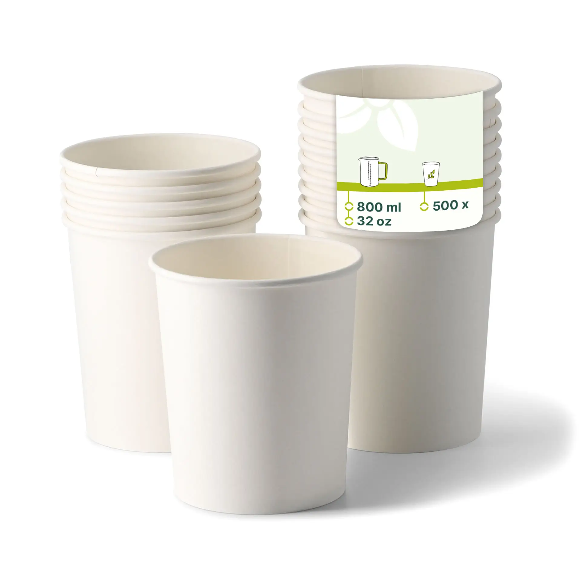 Suppenbecher to go aus Karton (Premium) 800 ml / 32 oz, Ø 115 mm, weiss, bio-beschichtet Suppenbecher to go aus Karton (Premium) 800 ml / 32 oz, Ø 115 mm, weiss, bio-beschichtet