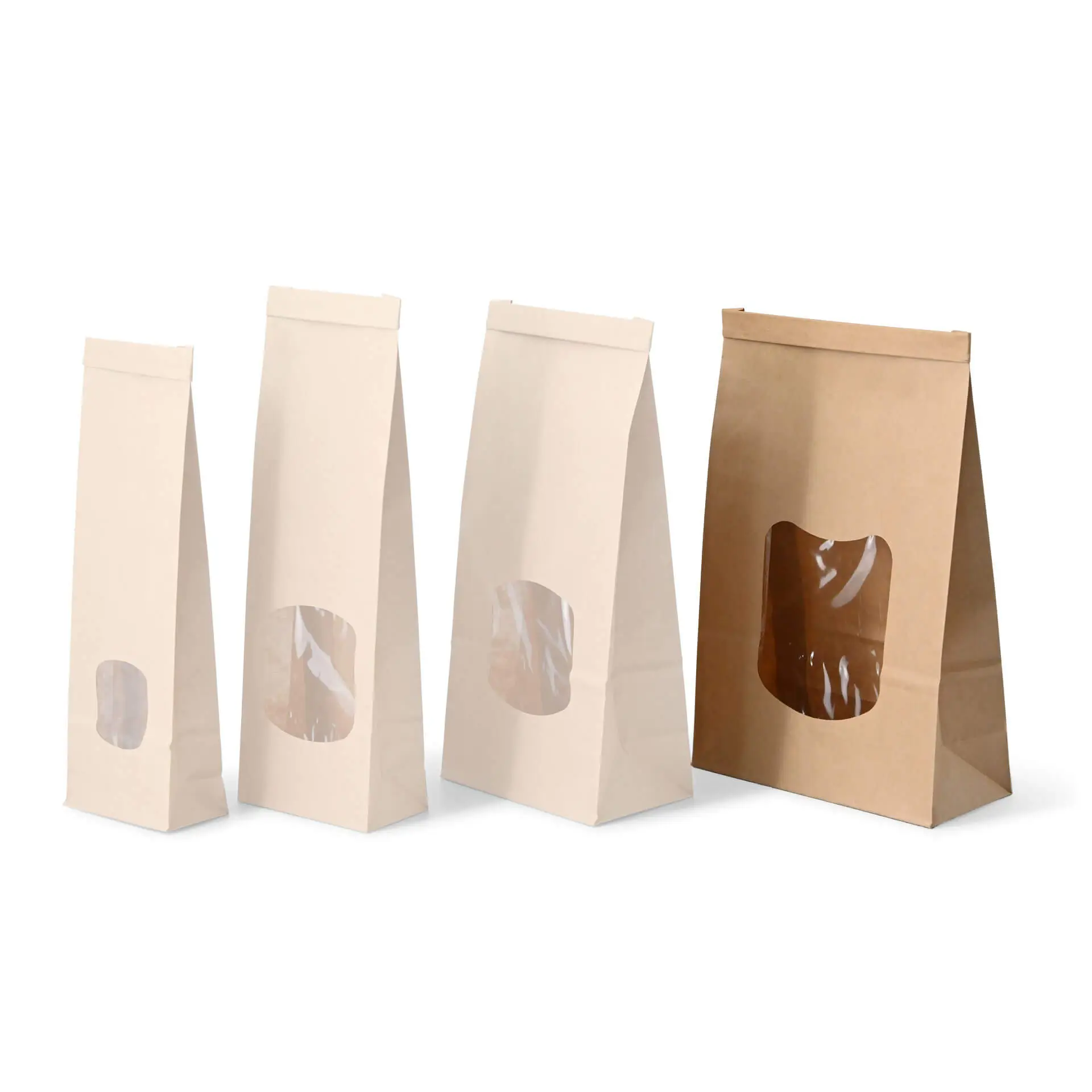 Sac SOS kraft brun L, fenêtre PP et fermeture, 15,5 x 7 x 24 cm dre02750-blockbeutel-m-fenster-l-155-x-7-x-24-cm-pp-folie-braun-clipband-kraftpapier-9