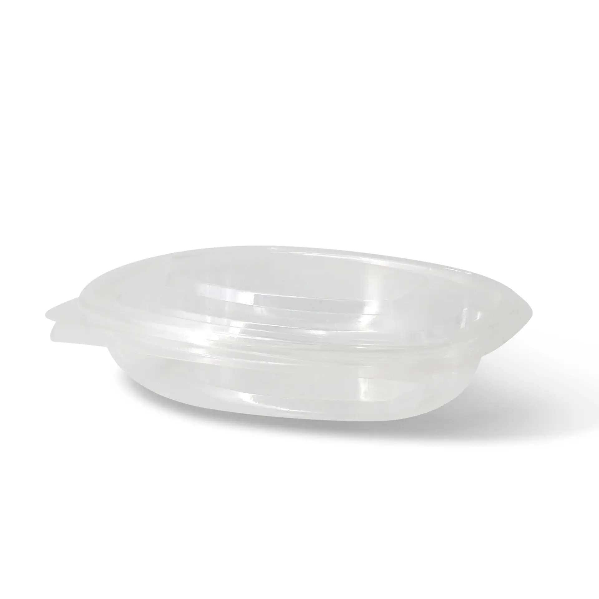 Barquette avec couvercle charnière en PLA, 250 ml