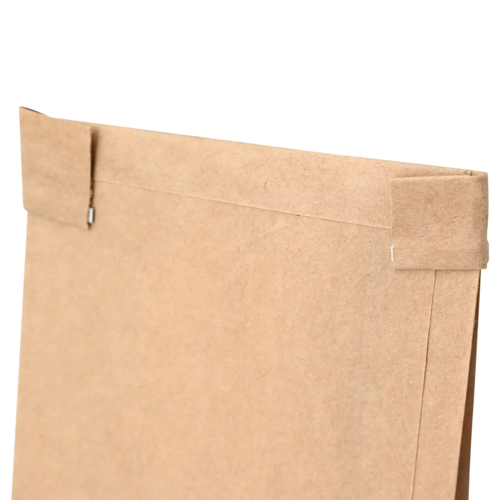 Sac SOS kraft brun XS, fenêtre PP et fermeture, 7,5 x 4,5 x 24 cm dre03990-blockbeutel-m-fenster-xs-75-x-45-x-24-cm-pp-folie-braun-clipband-kraftpapier-3