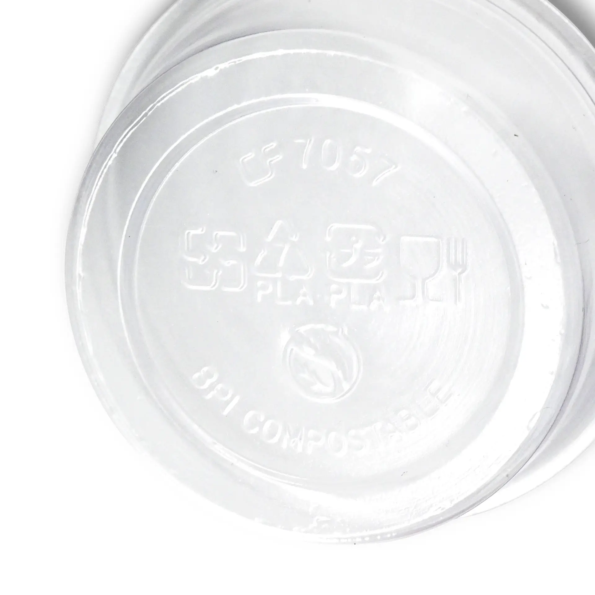 Portionsbecher aus PLA 60 ml, Ø 70 mm, klar