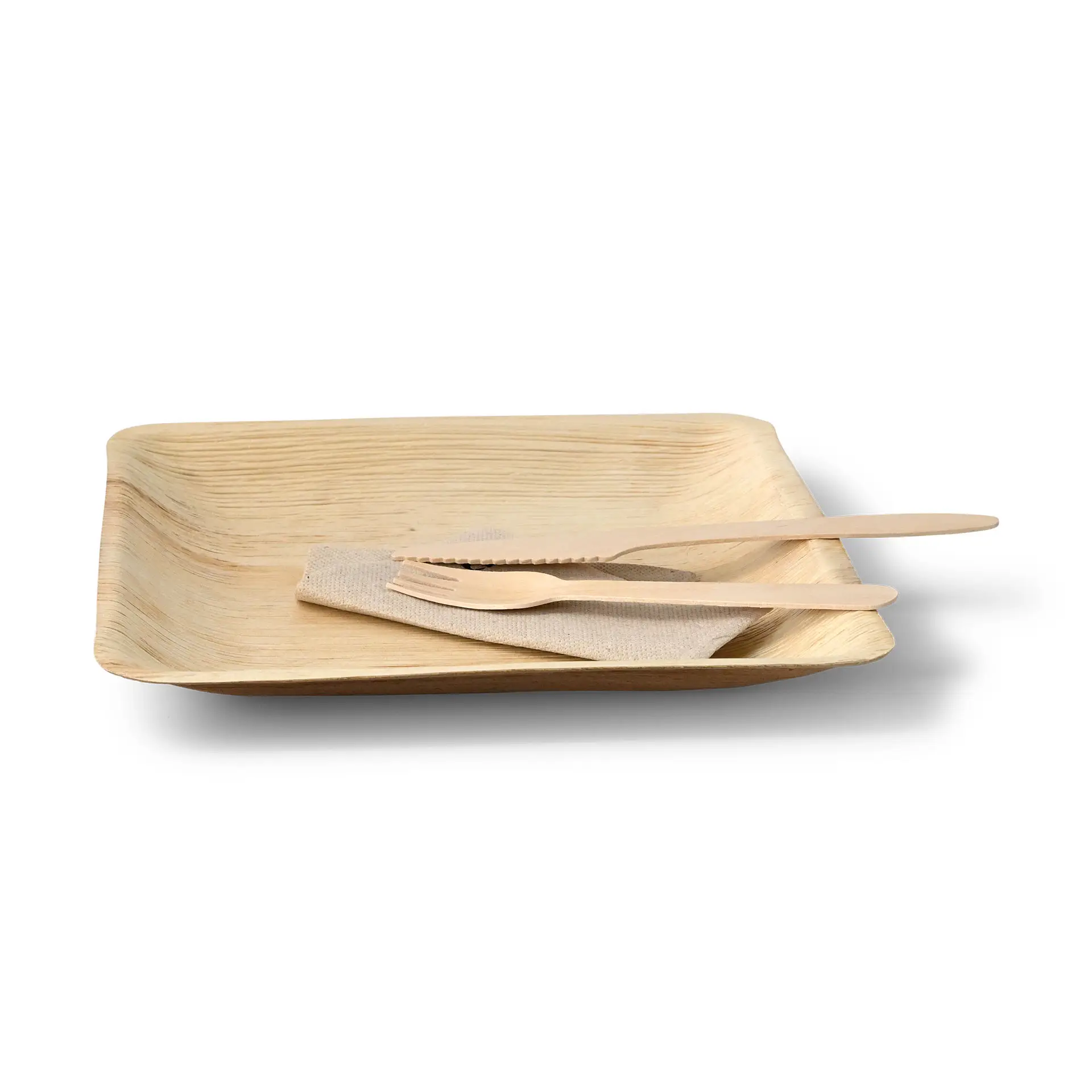 Assiette en feuille de palmier "Palmware®", affiné, 20 x 20 cm dtw05350-palmblatt-teller-palmware-20-x-20-cm-quadratisch-4