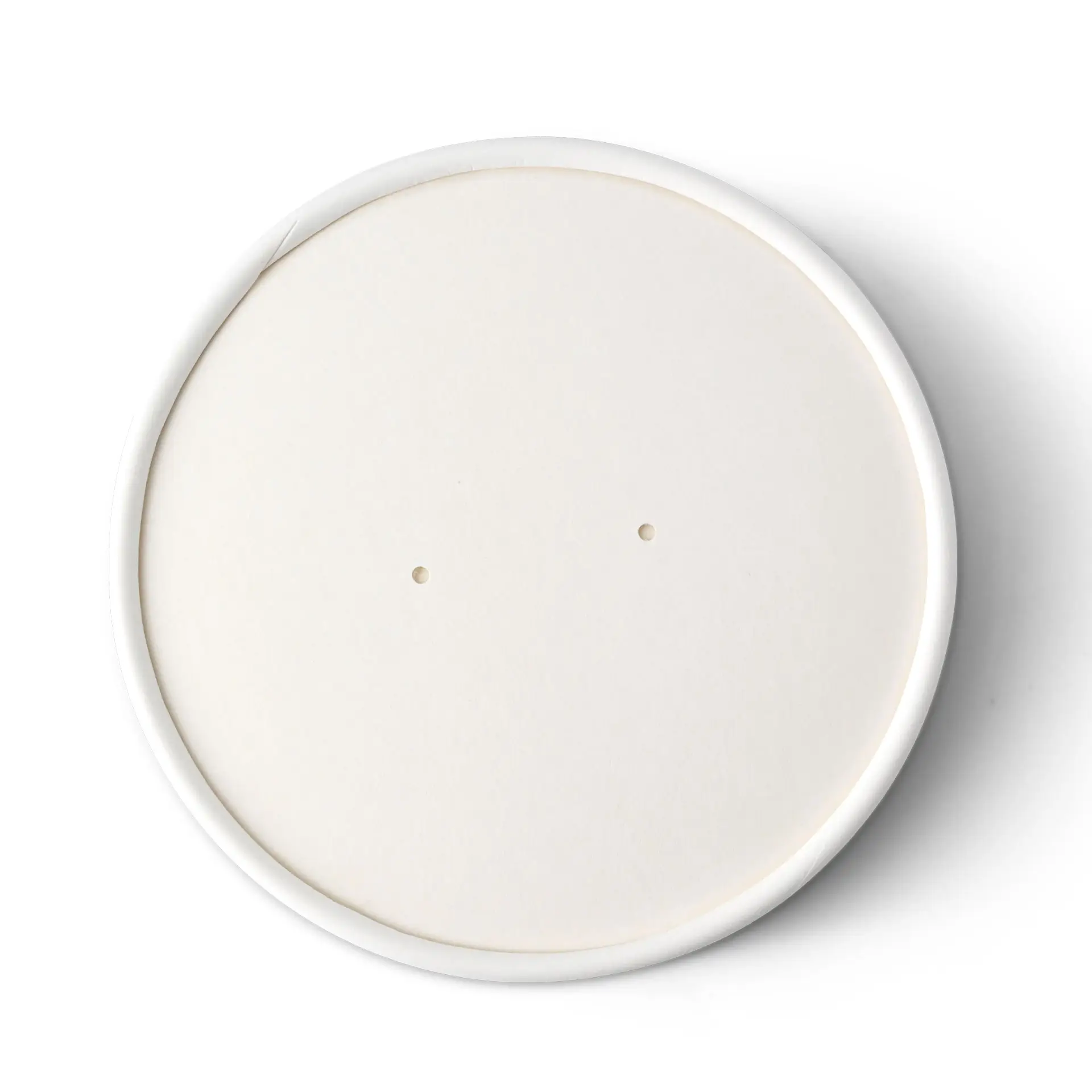 Couvercle ventilé en carton blanc pour pot premium, Ø 115 mm