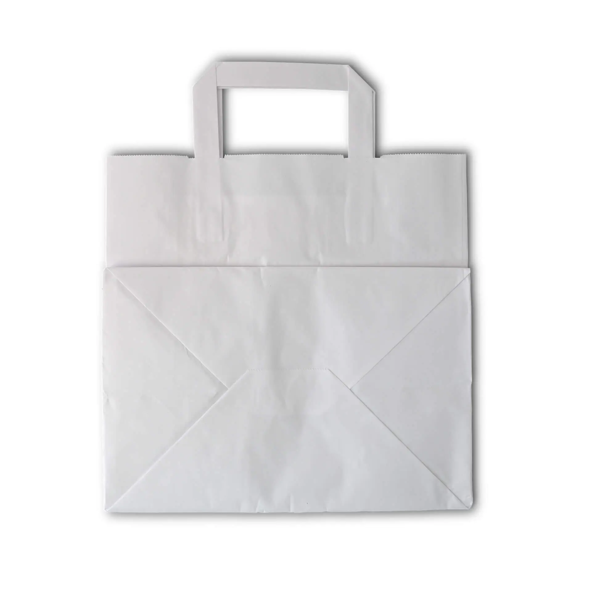 Sac en papier kraft blanc L, fond large, 26 x 17 x 25 cm dse02396-tragetaschen-aus-kraftpapier-l-26-x-17-x-25-cm-weiss-breiter-boden-5