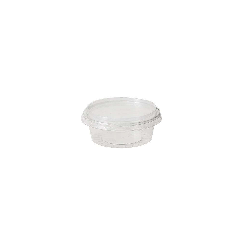 rPET-Portionsbecher 80 ml, Ø 75 mm, transparent