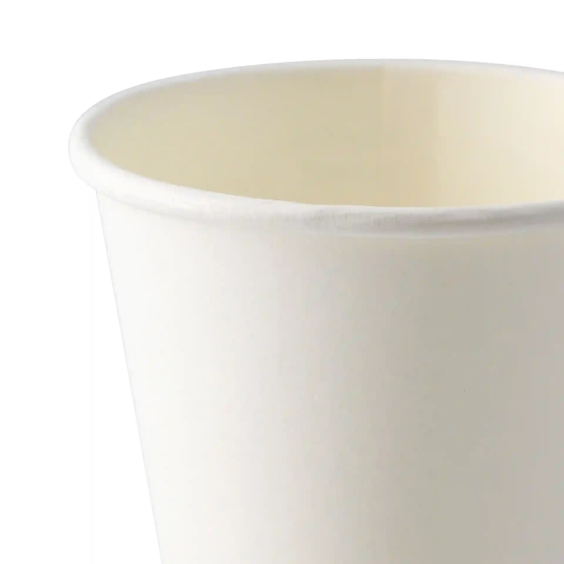Gobelet en carton 150 ml / 6 oz, Ø 80 mm, avec pictogrammes "EcoUp©", simple paroi, blanc, revêtement en PLA