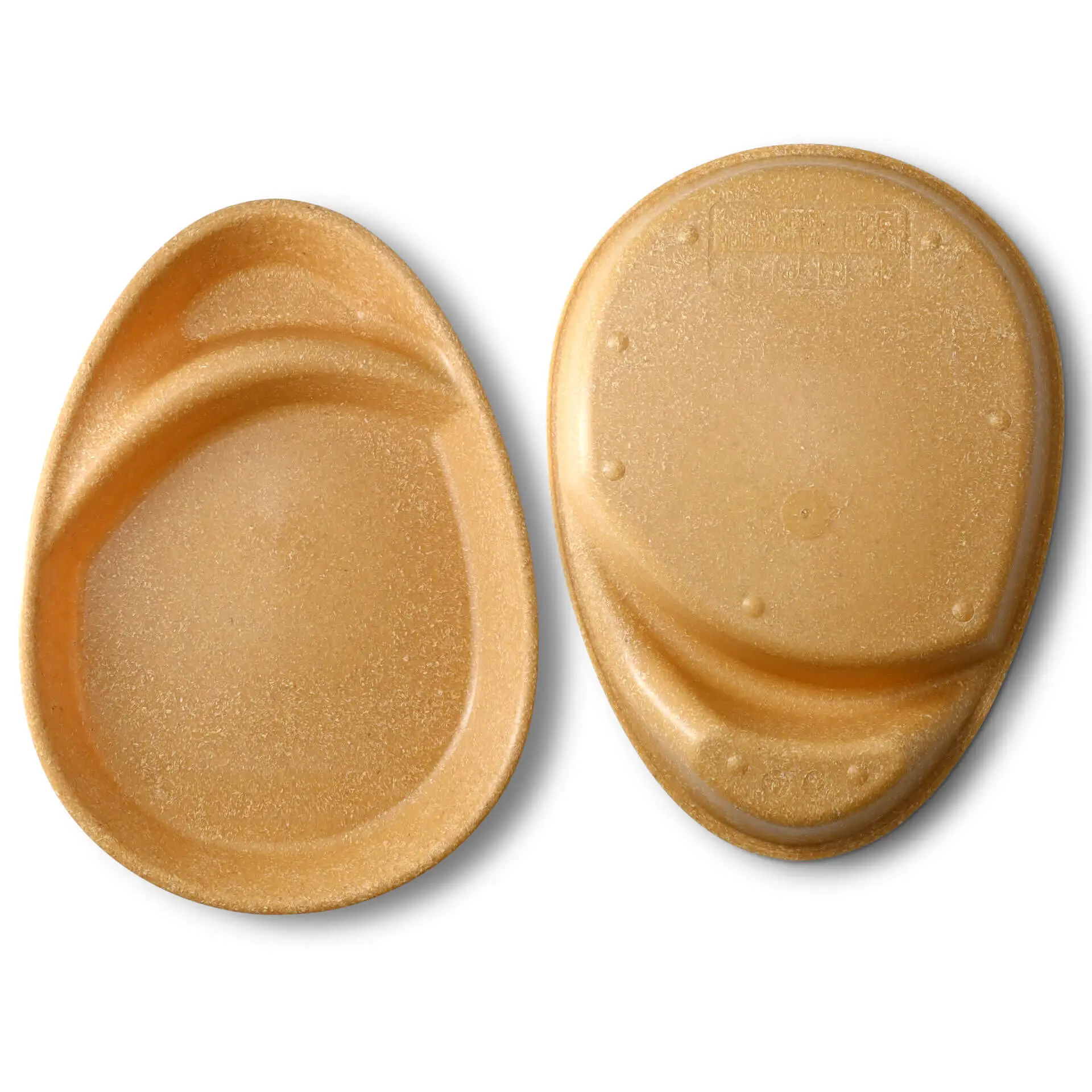 Assiette repas réutilisable "merways Plate" 27,5 x 20 x 3,5 cm, 2 compartiments, ovale, caramel / marron dfc00847-2-fuer-1-mehrweg-menueteller-merways-plate-275-x-20-x-35-cm-2-kammern-tropfenfoermig-karamell-braun-2