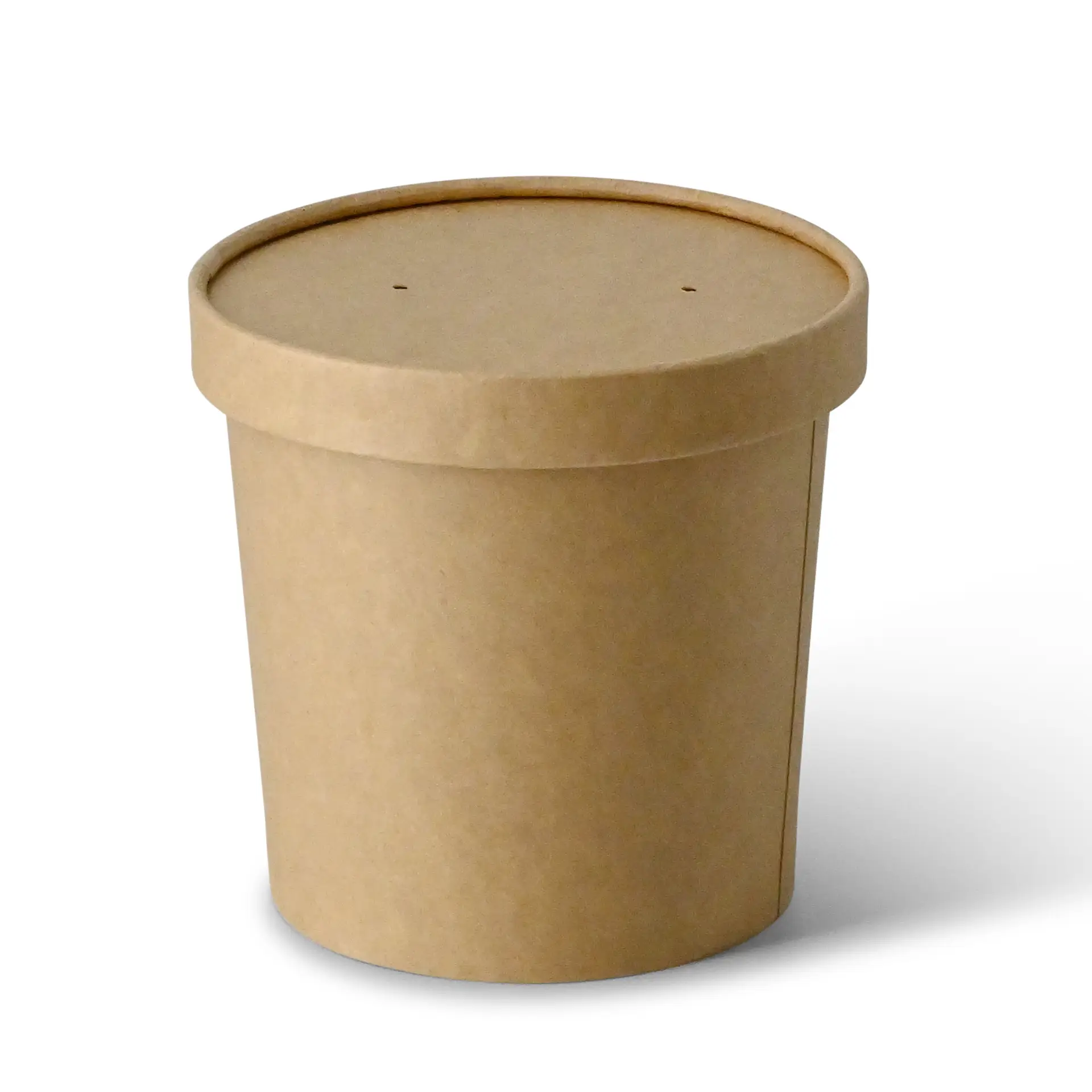 Suppenbecher to go aus Karton (bio-beschichtet) 600 ml / 24 oz, Ø 115 mm, braun