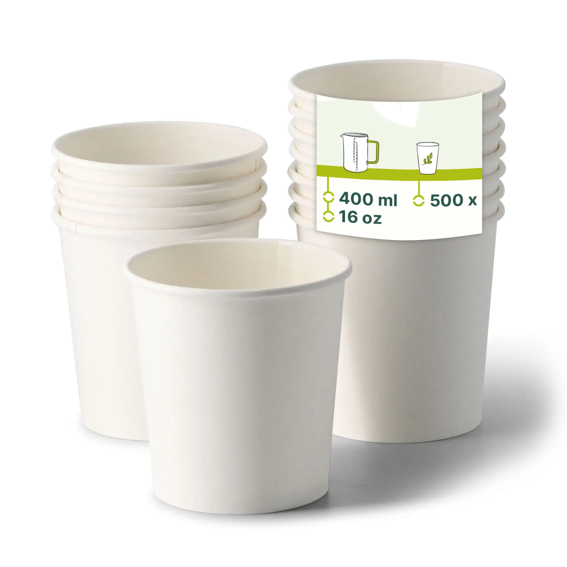 Suppenbecher to go aus Karton (Premium) 400 ml, Ø 95 mm, weiss, bio-beschichtet Suppenbecher to go aus Karton (Premium) 400 ml, Ø 95 mm, weiss, bio-beschichtet