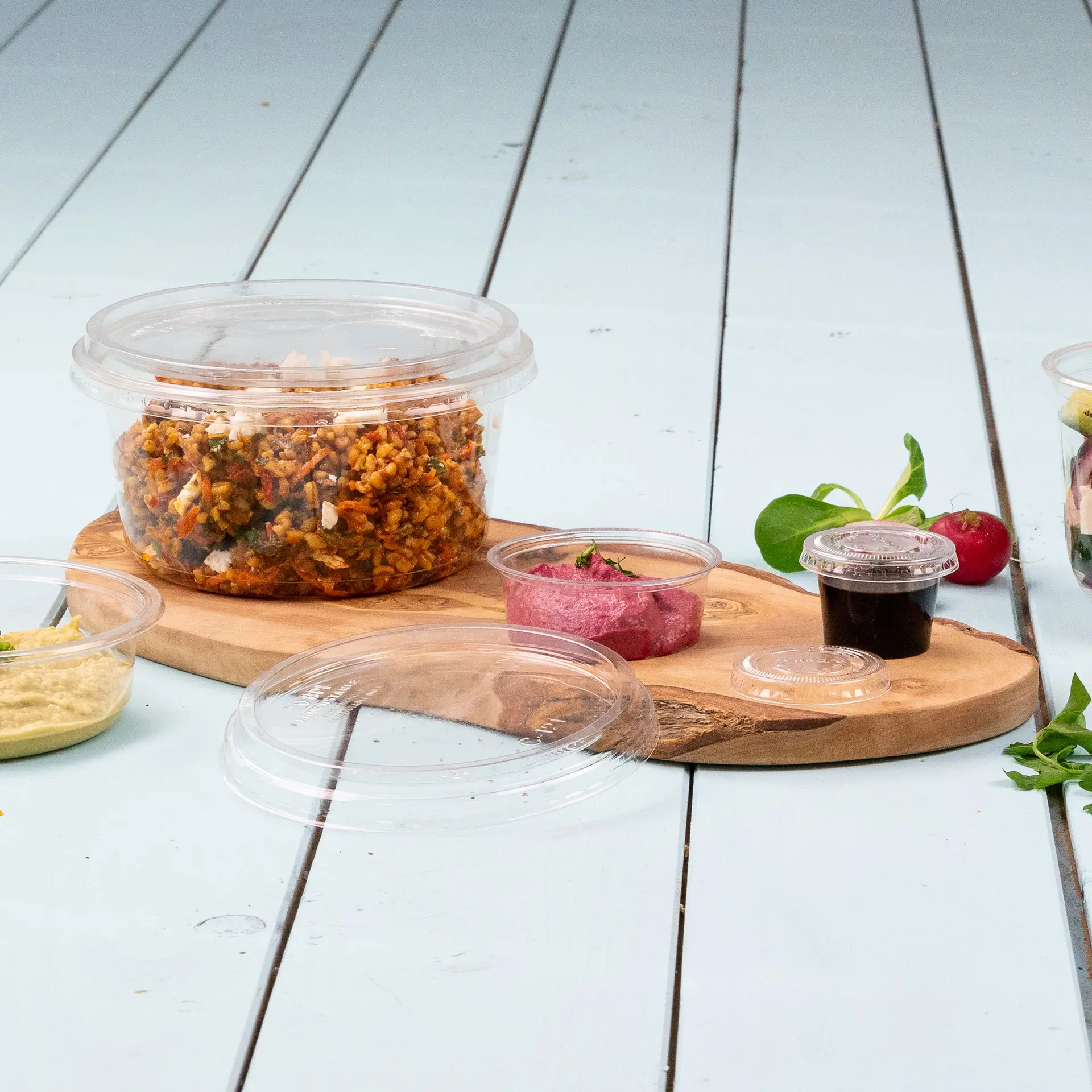 Pot deli rond en PLA, 500 ml, Ø 121 mm Pot deli rond en PLA, 500 ml, Ø 121 mm