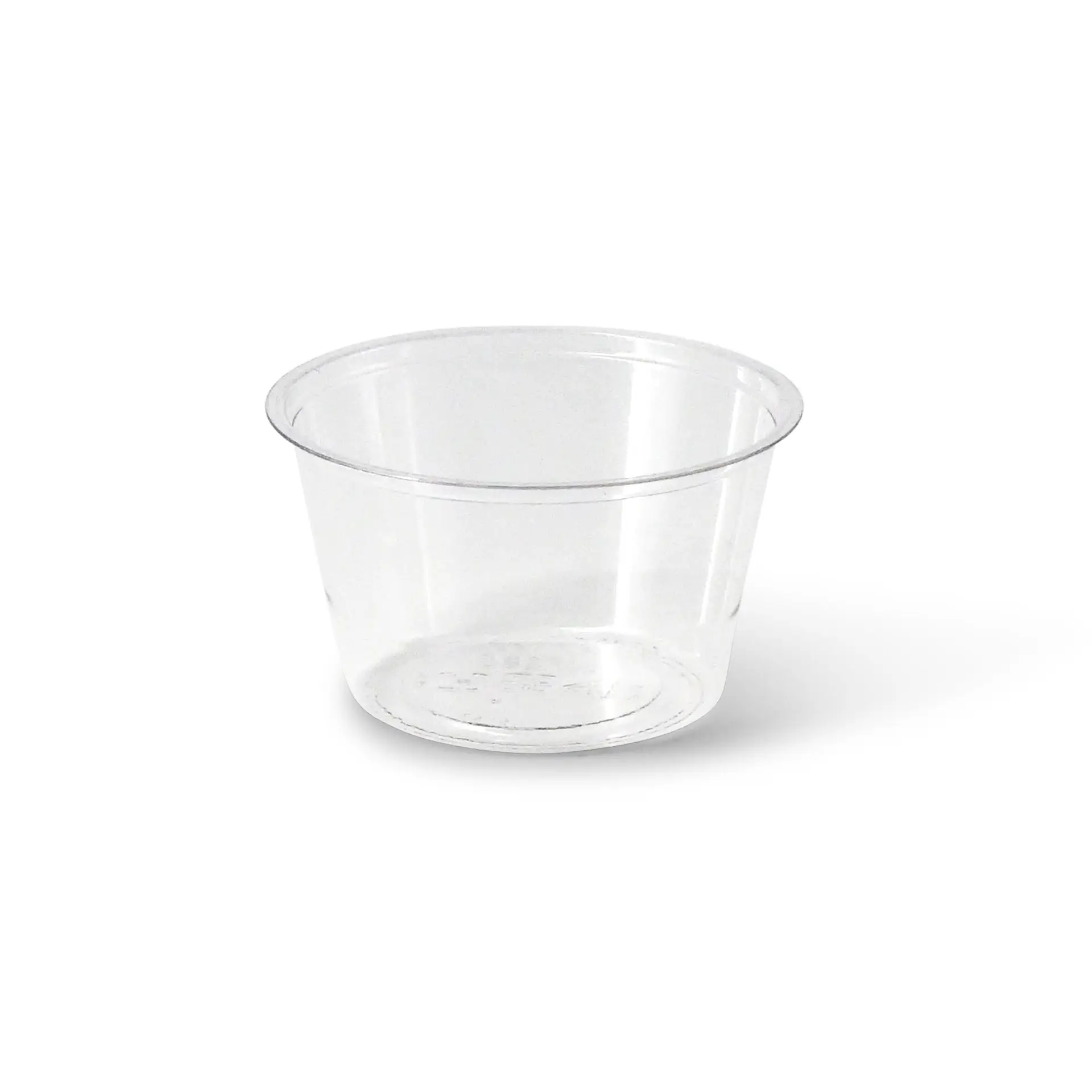 Portionsbecher aus PLA 80 ml, Ø 70 mm, klar