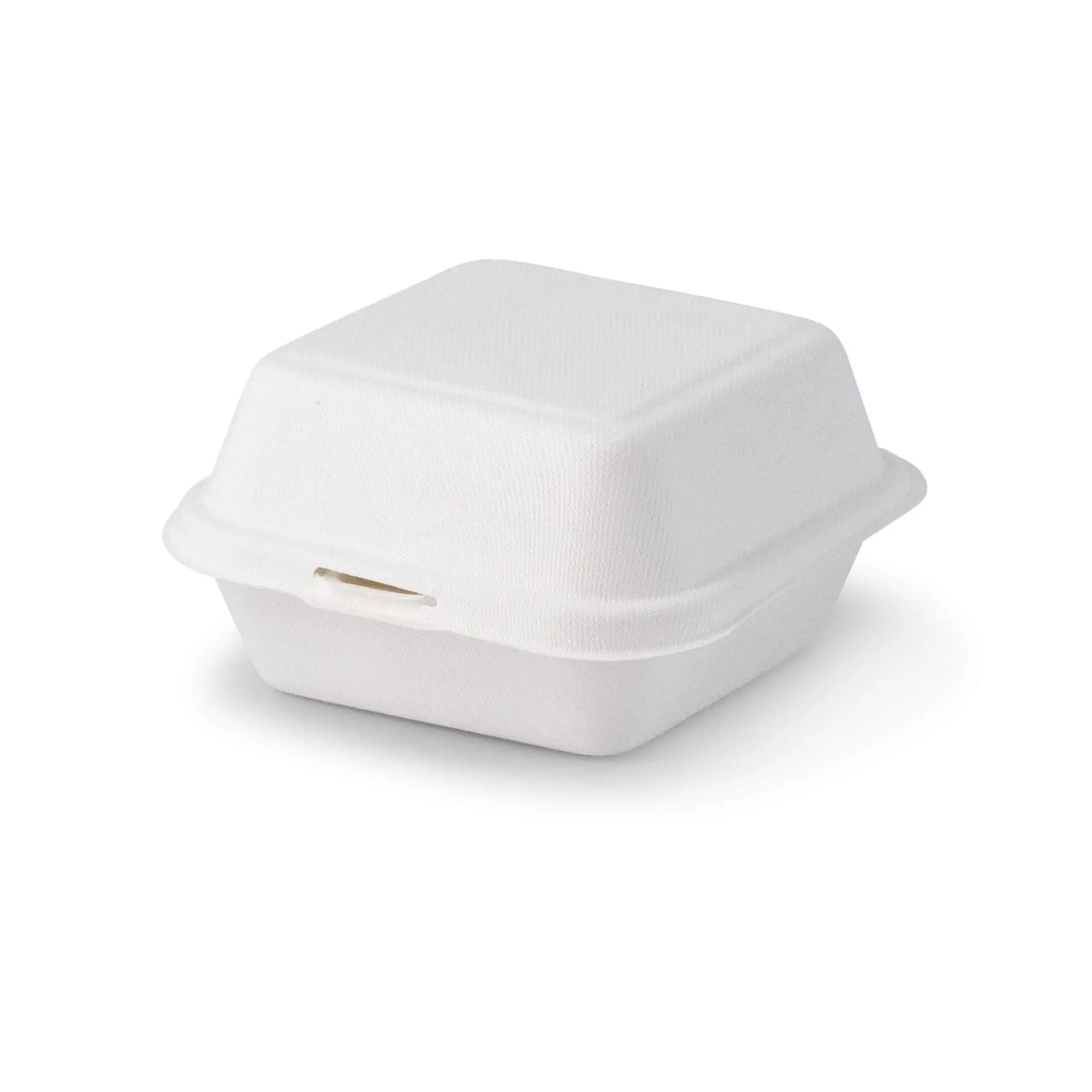 Burgerboxen aus Zuckerrohr, 15 x 15 x 8 cm, quadratisch Burgerboxen aus Zuckerrohr, 15 x 15 x 8 cm, quadratisch