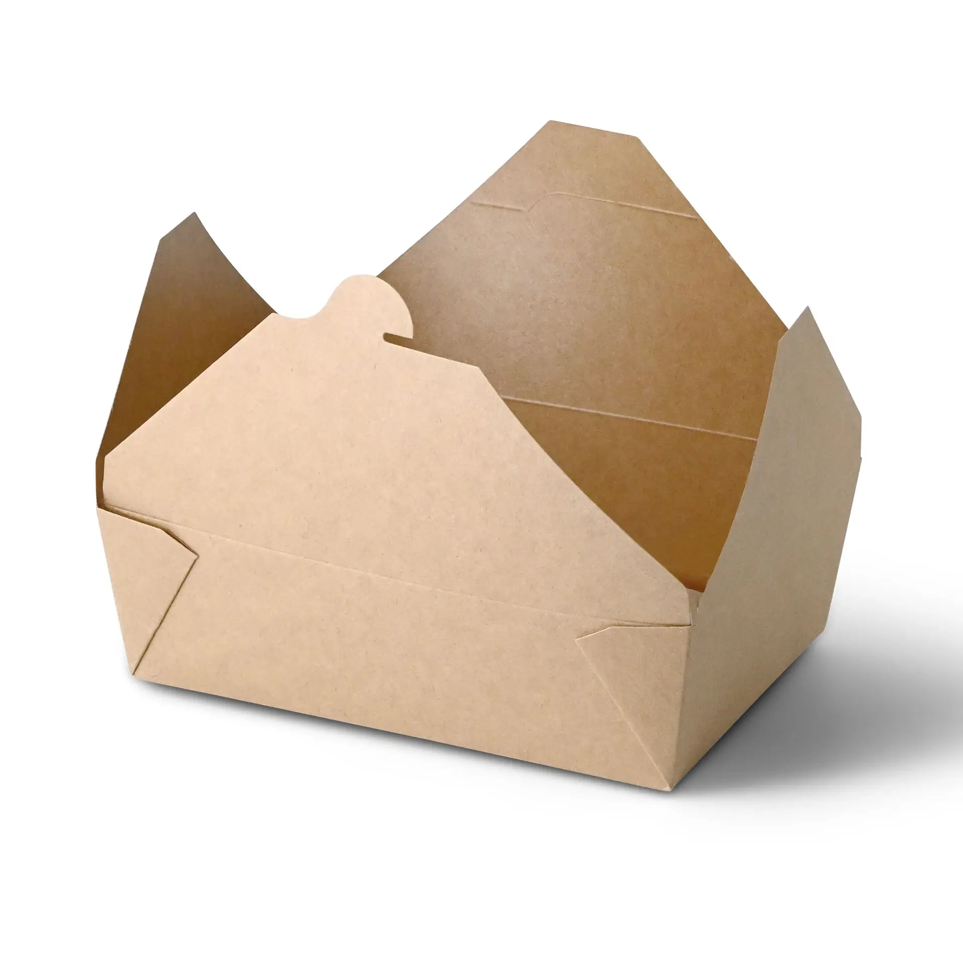Boîte en carton takeaway 1500 ml, marron