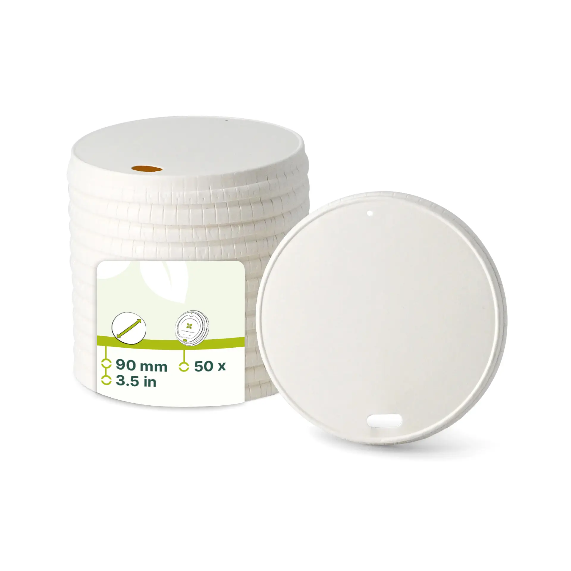 Papierdeckel Ø 90 mm, weiss, Trinköffnung dhd045881-papierdeckel-90-mm-weiss-trinkoeffnung