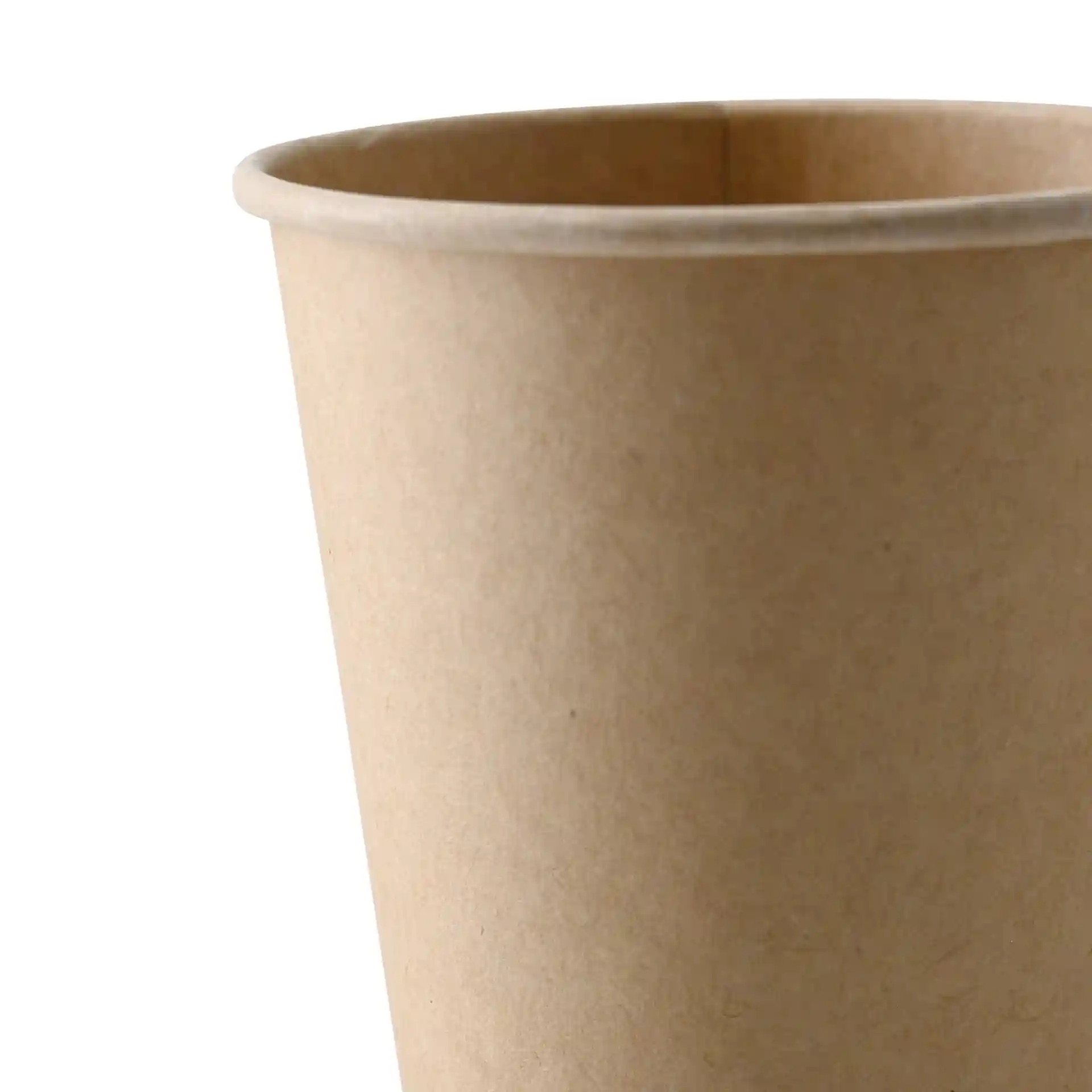 Automaten Becher 180 ml / 7,5 oz, Ø 70 mm, einwandig, braun, PLA-beschichtet