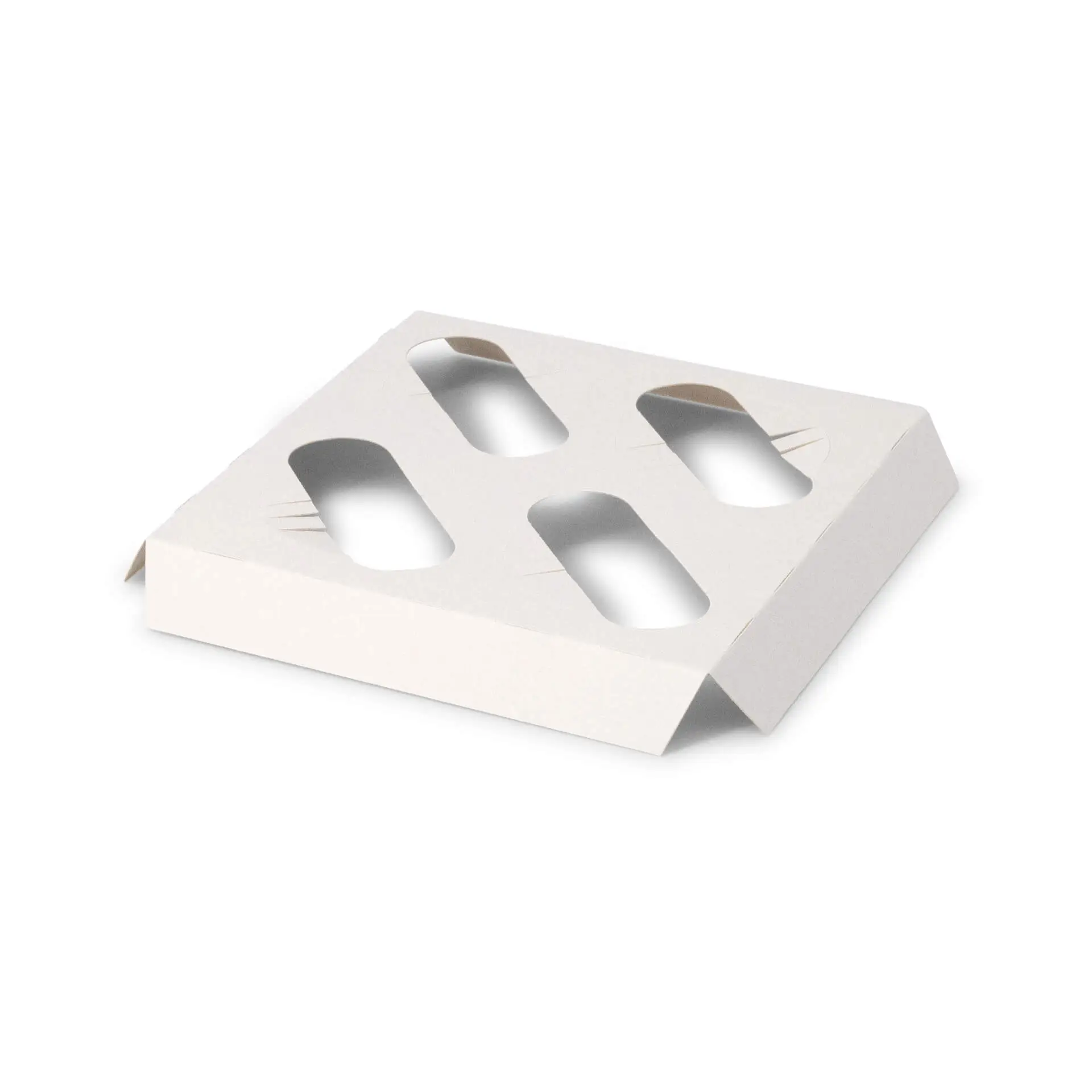 Inserts en carton pour boîtes à cupcakes 4 unités, blanc dre034971-einlagen-aus-karton-fuer-4er-cupcake-boxen-weiss-1