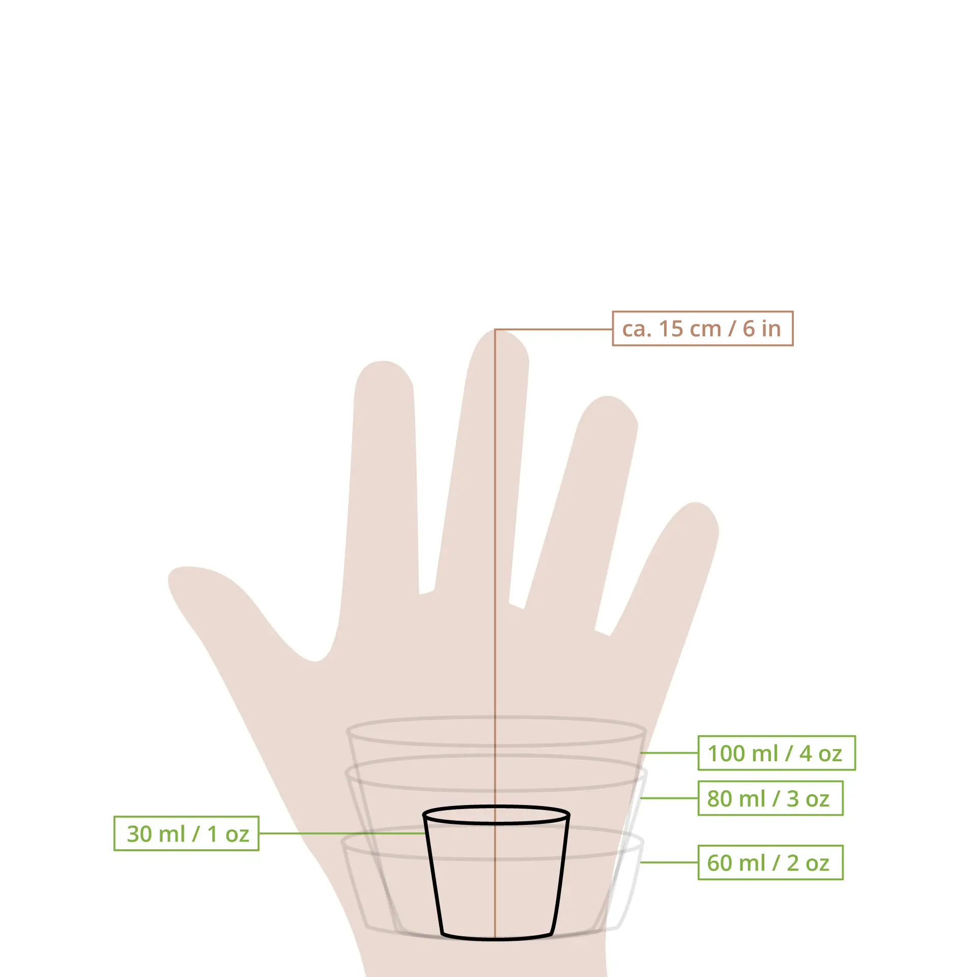 Portionsbecher aus PLA 30 ml, Ø 45 mm