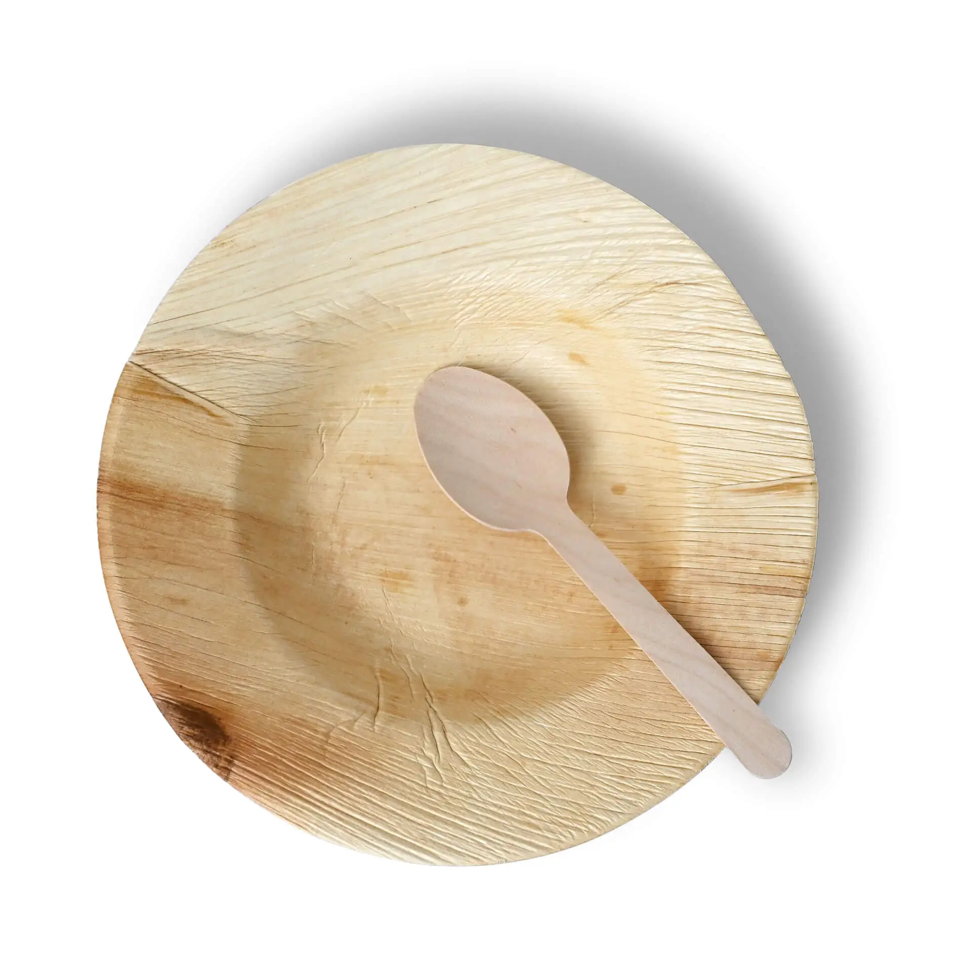 Assiette en feuille de palmier "Palmware®" Ø 23 cm, profonde, ronde, avec bord Assiette en feuille de palmier "Palmware®" Ø 23 cm, profonde, ronde, avec bord