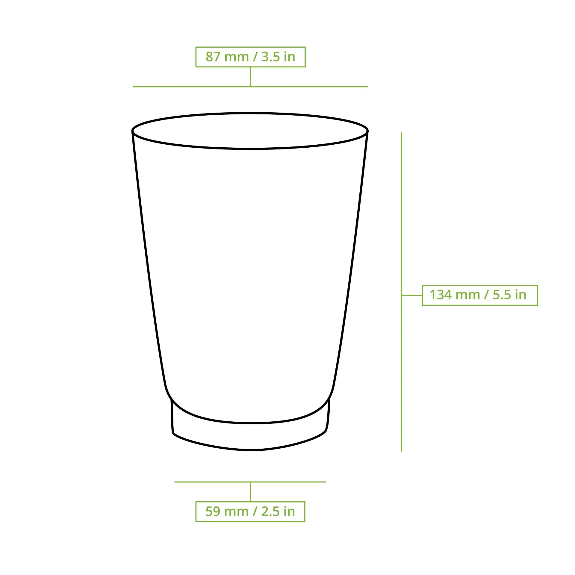 Riffelbecher / Kaffee to go Becher 400 ml / 16 oz, Ø 90 mm, braun Riffelbecher / Kaffee to go Becher 400 ml / 16 oz, Ø 90 mm, braun