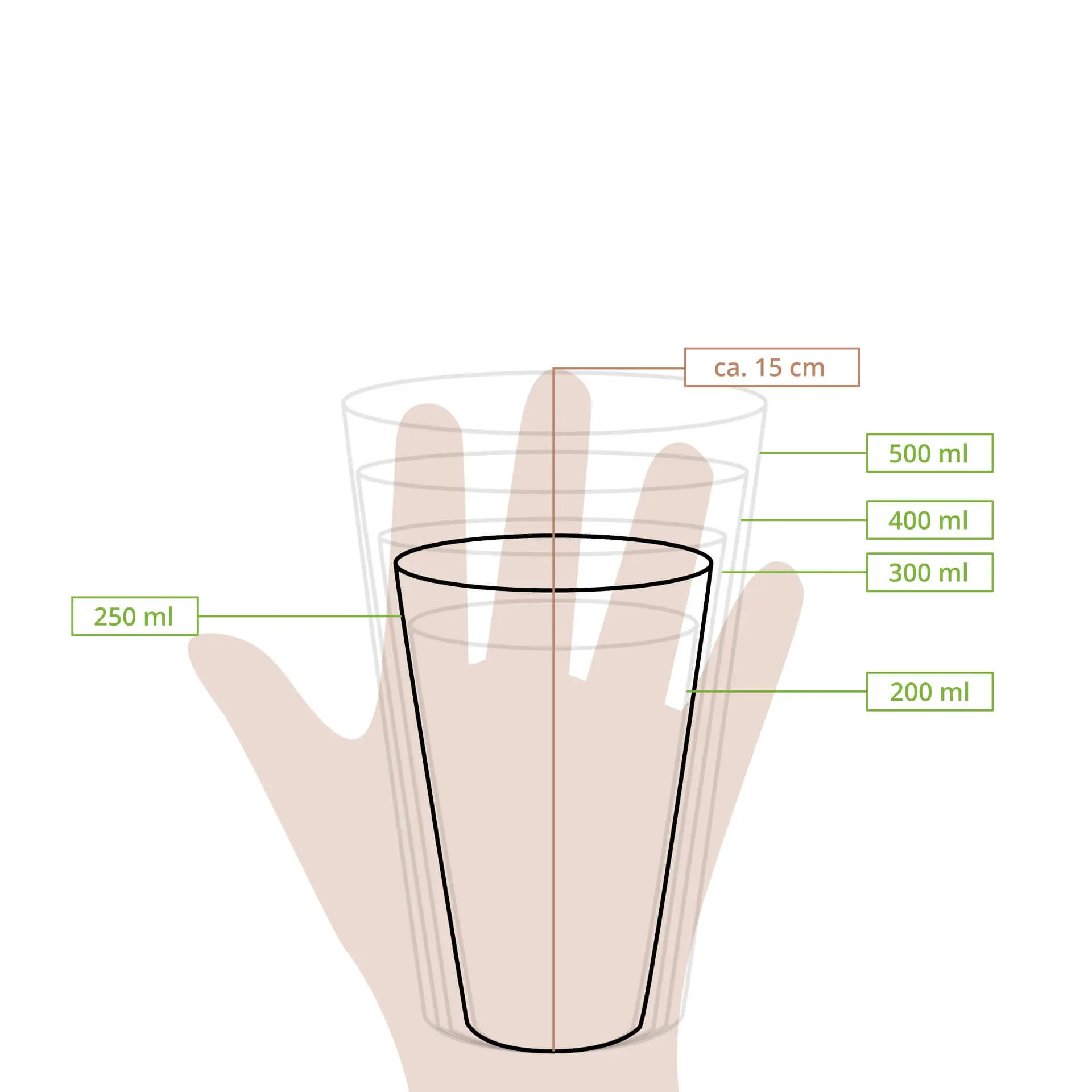 Gobelet plastique, transparent en PLA, 25 cl / 10 oz, Ø 78 mm dcd00046-pla-klarbecher-250-ml-10-oz-78-mm-9