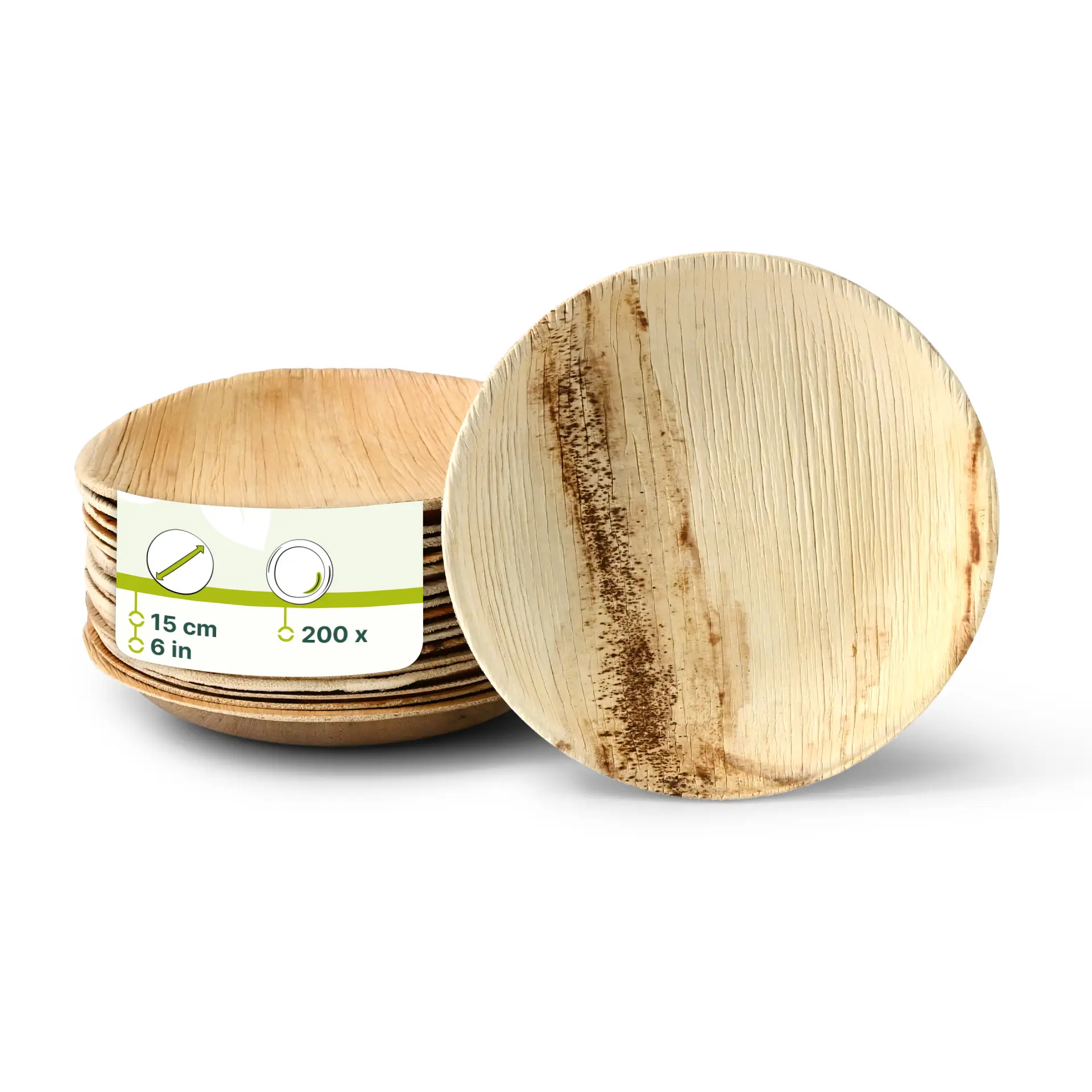 Palmblatt Teller "Palmware®" Ø 15 cm, rund Palmblatt Teller "Palmware®" Ø 15 cm, rund