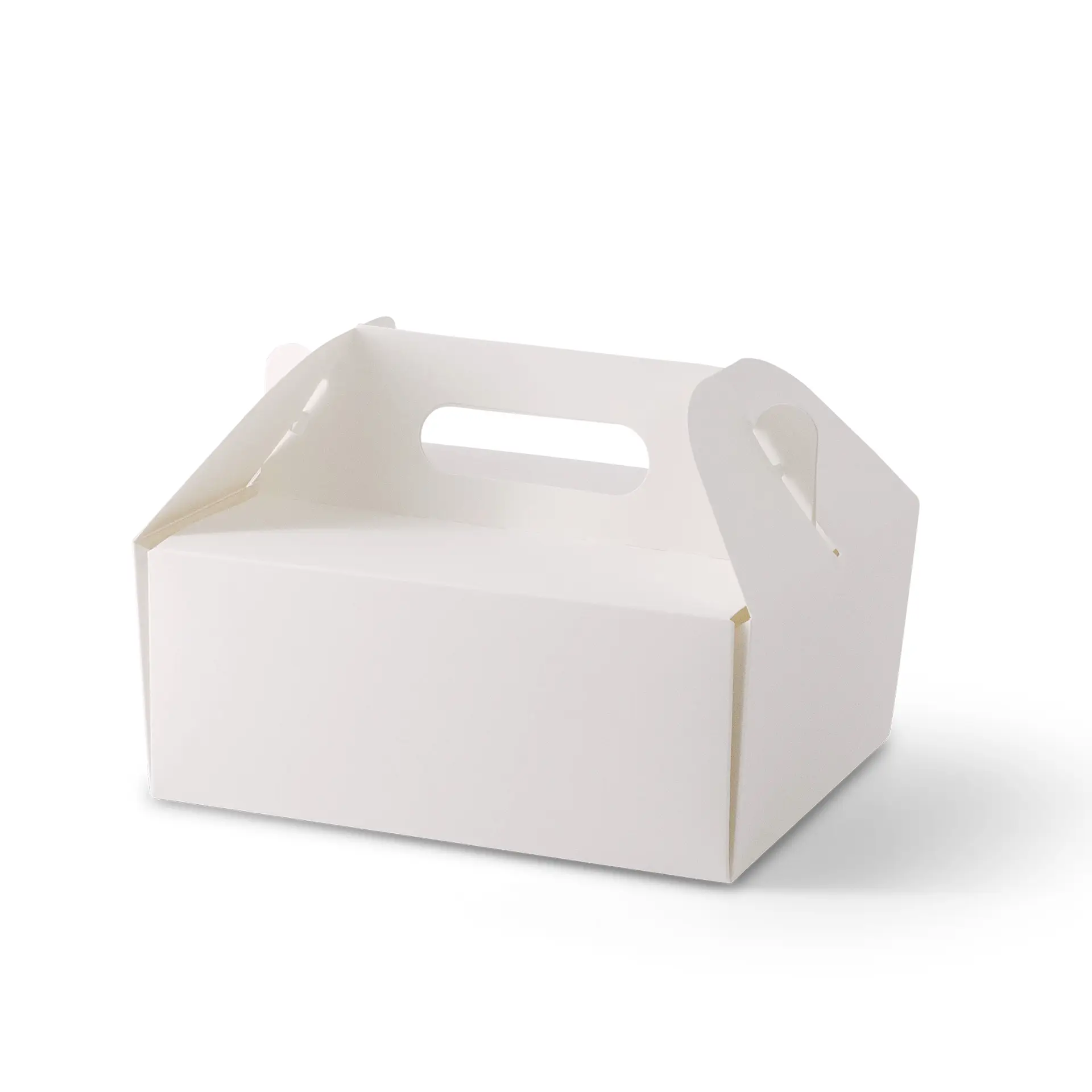 Boîte à gâteaux en carton avec poignée M, 21 x 16 x 9 cm, blanc, pliable Boîte à gâteaux en carton avec poignée M, 21 x 16 x 9 cm, blanc, pliable