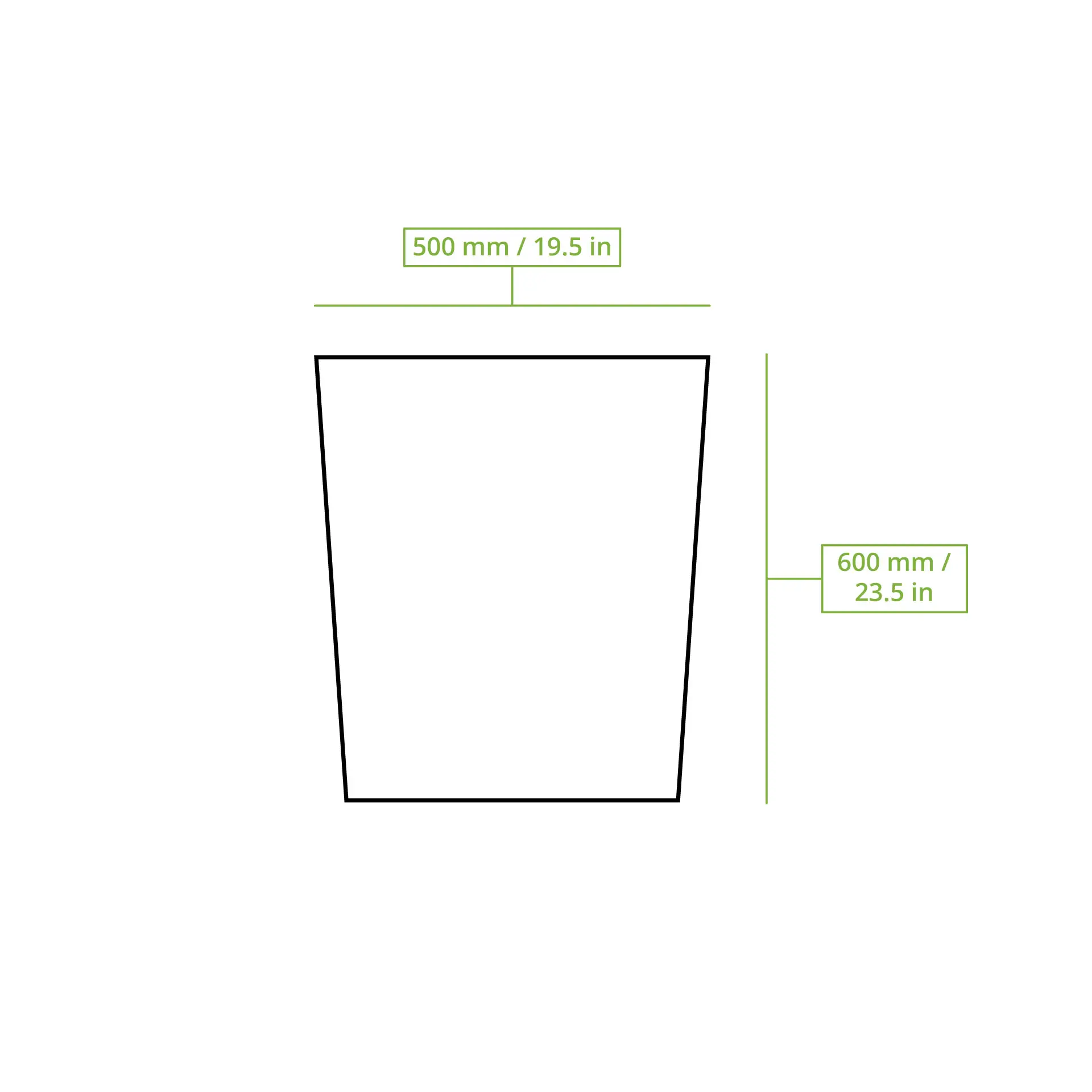Bio Müllbeutel PLA, 50x60 cm, 25 l Bio Müllbeutel PLA, 50x60 cm, 25 l