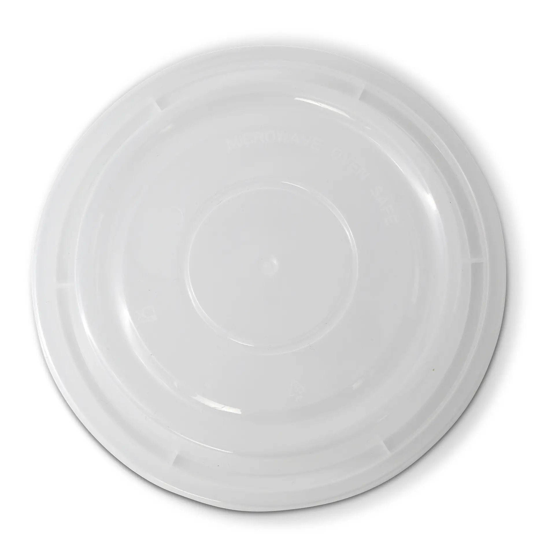 Couvercle réutilisable en PP, rond, transparent