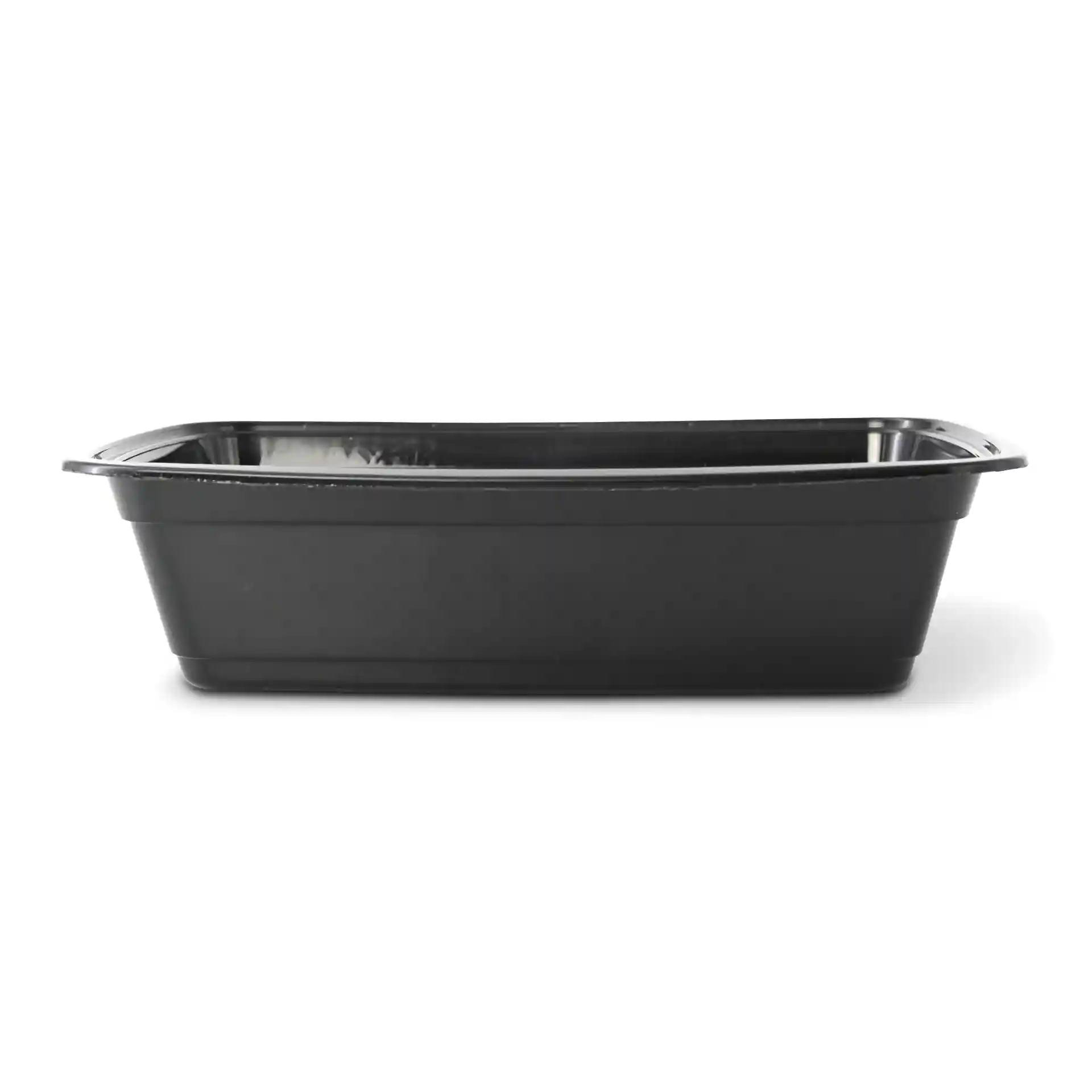 Mehrwegbehälter aus PP 1000 ml, rechteckig, schwarz