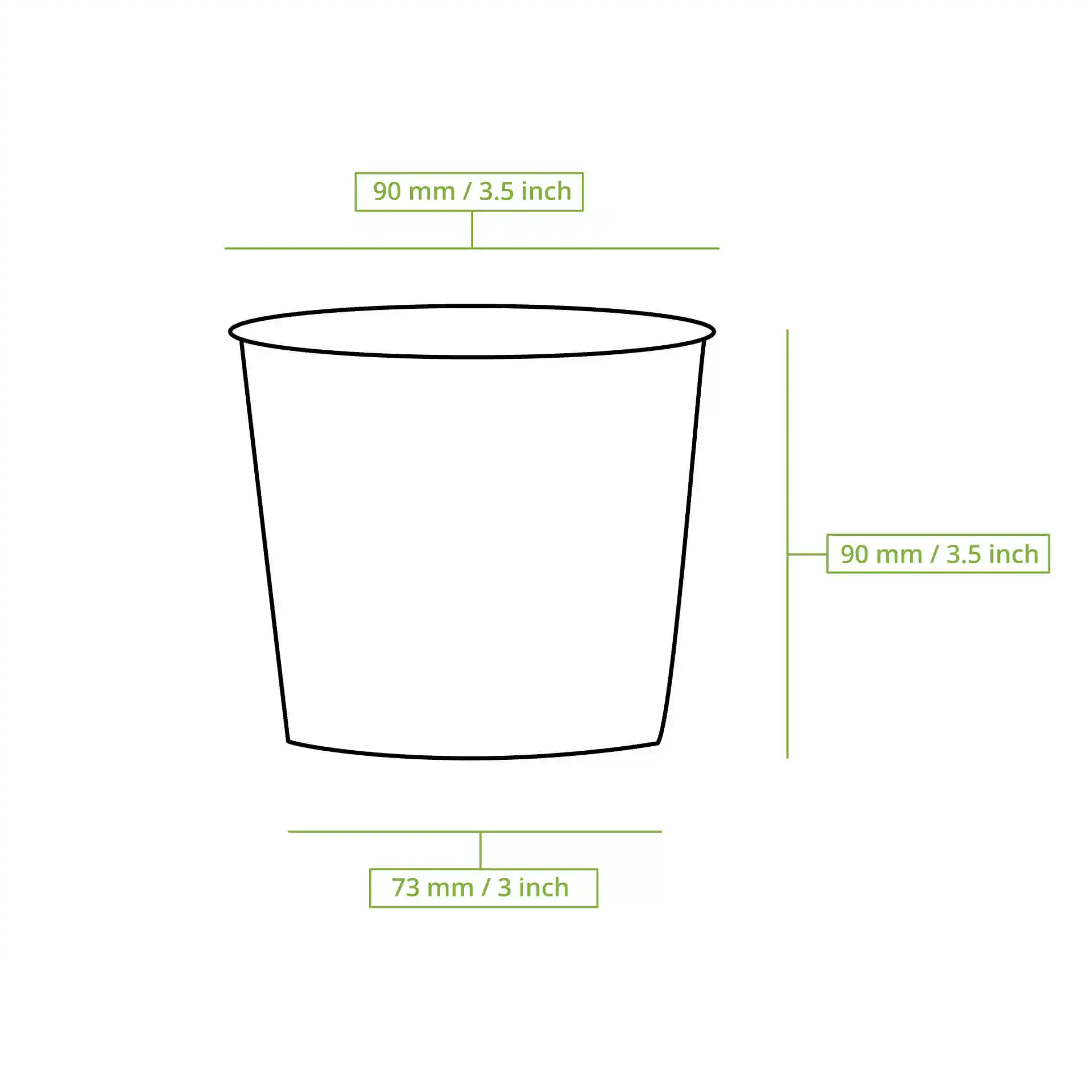 Suppenbecher to go (beschichtet) 300 ml / 12 oz, Ø 90 mm, braun