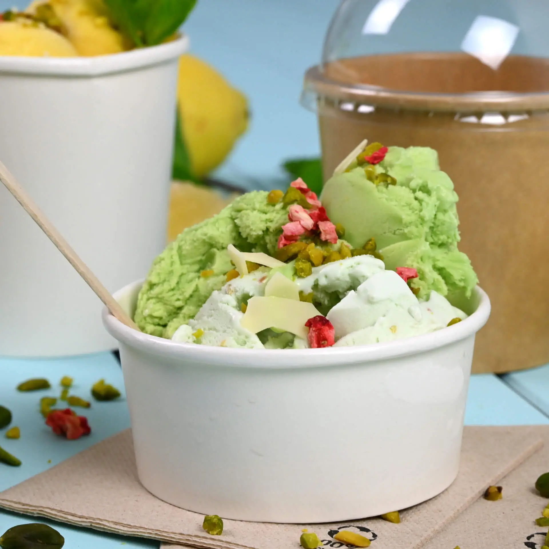 Pot à glace en carton XS, 4 oz, max. 6 oz, Ø 92 mm, blanc dfc069231-eisbecher-aus-pappe-xs-100-ml-max-180-ml-92-mm-weiss-6