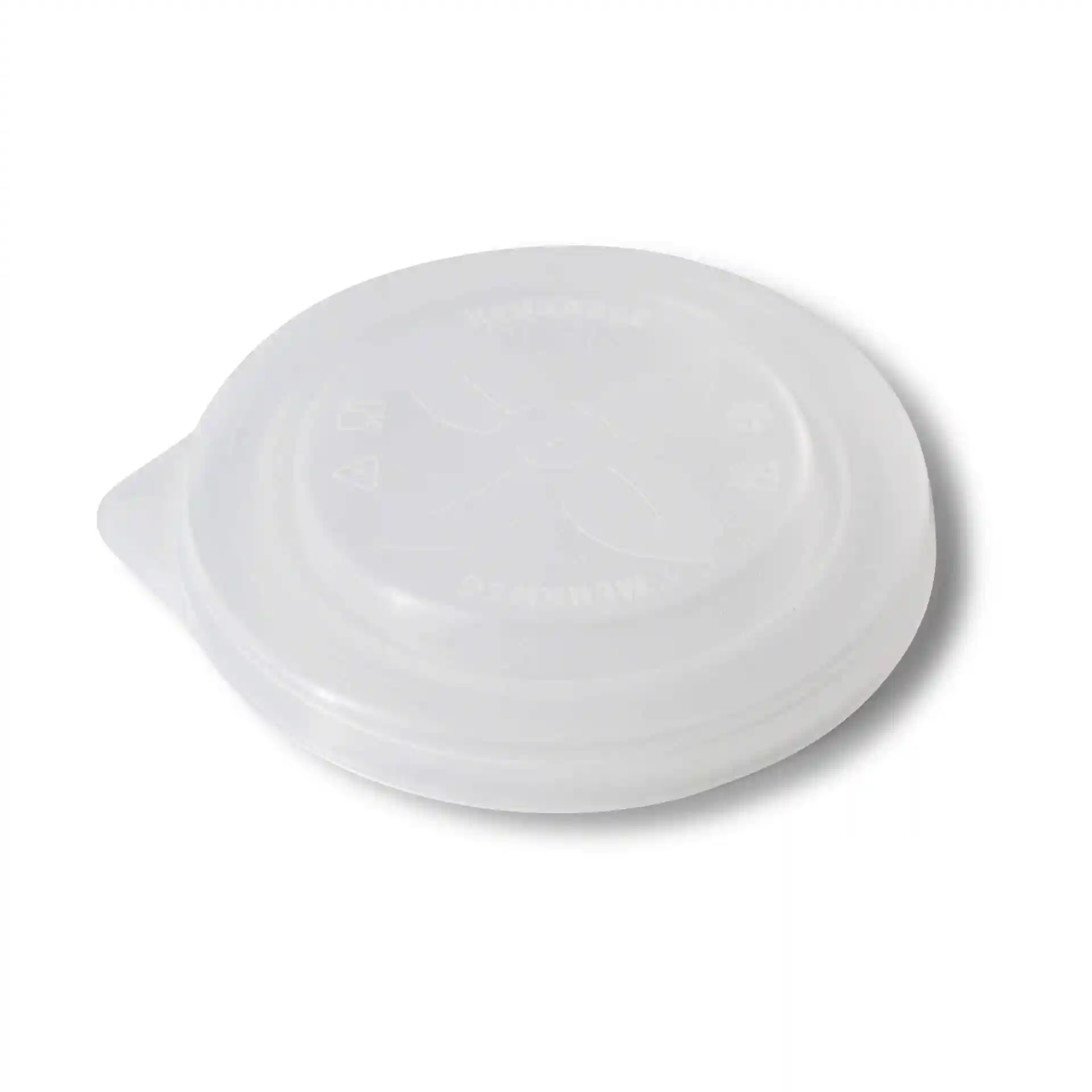 Coperchio trasparente riutilizzabile per "merways Cup" con un diametro di 95 mm e un'altezza di 15 mm.