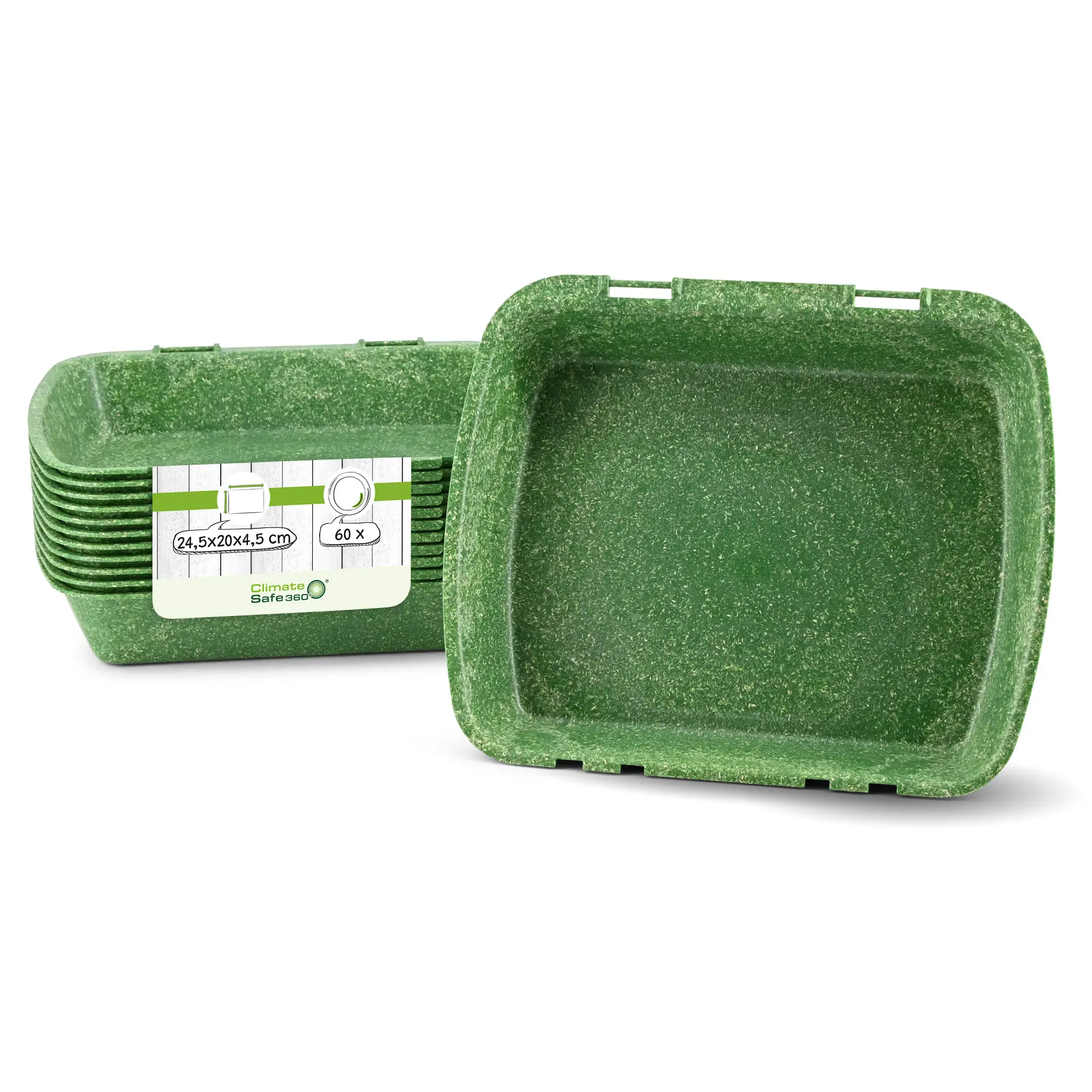 Contenant réutilisable merways Box épinard / vert foncé, 24,5 x 20 x 4,5cm, HP4 dfc00829-2-fuer-1-mehrweg-menuebehaelter-merways-box-245-x-20-x-45-cm-hp4-spinat-dunkelgruen