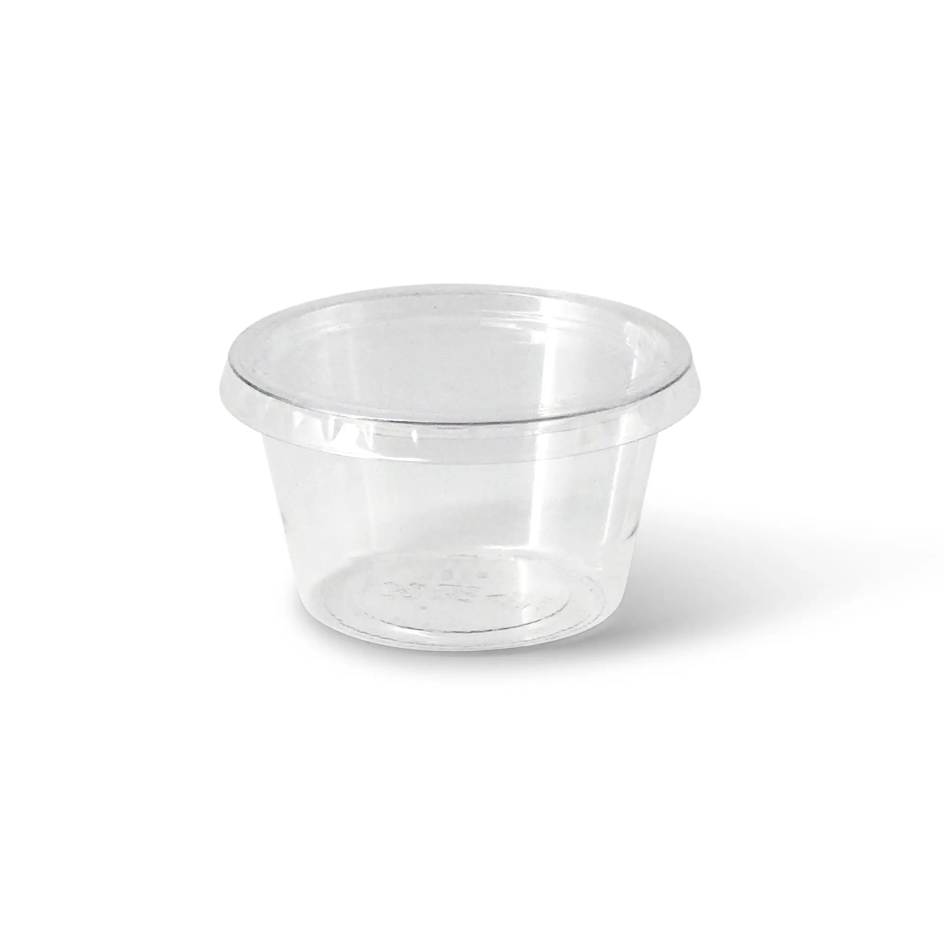 Portionsbecher aus PLA 80 ml, Ø 70 mm, klar