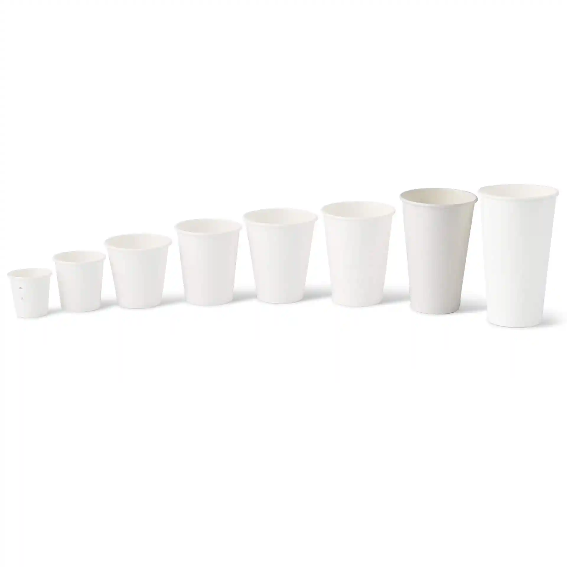 Gobelet en carton 400 ml / 16 oz, Ø 90 mm, simple paroi, blanc, revêtu de PLA