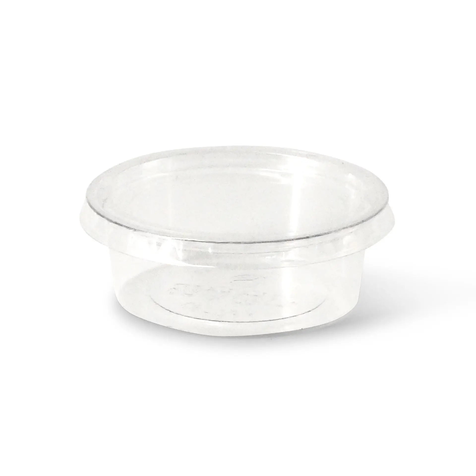 Portionsbecher aus PLA 60 ml, Ø 70 mm, klar