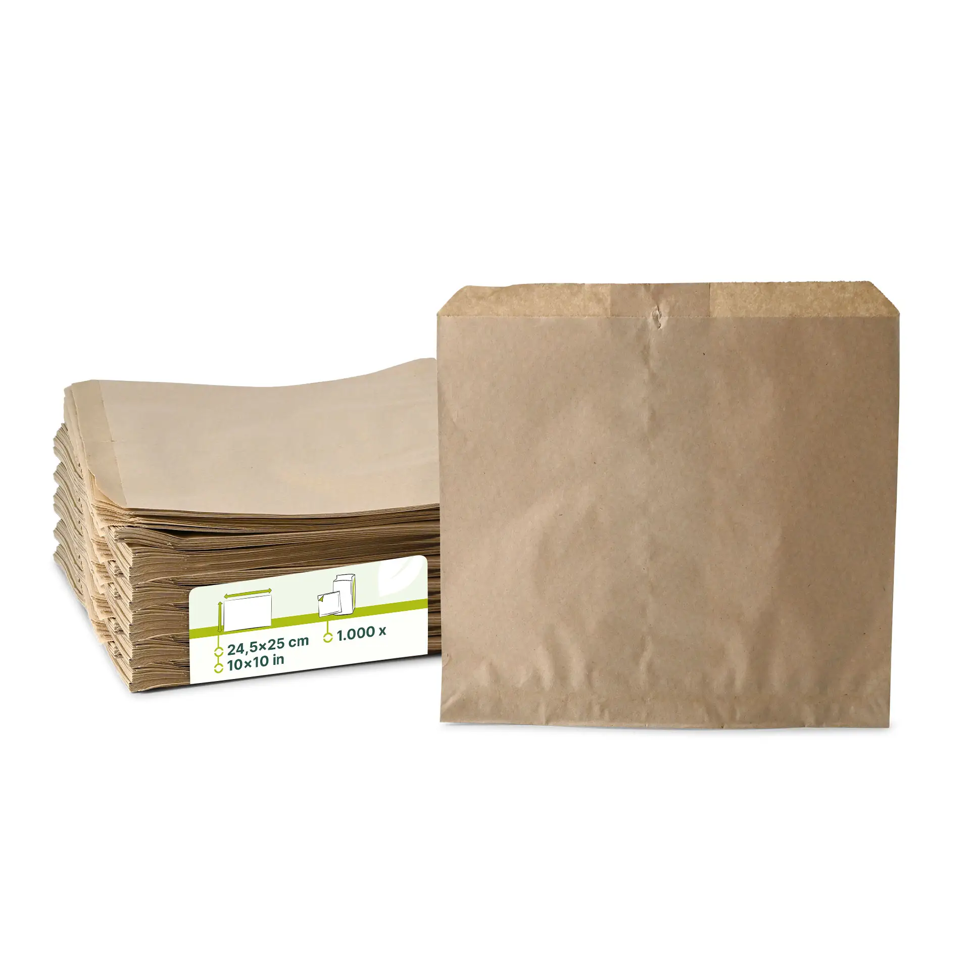 Flachbeutel aus Papier 24,5 x 25 cm, braun dre02212-flachbeutel-aus-papier-245-x-25-cm-braun