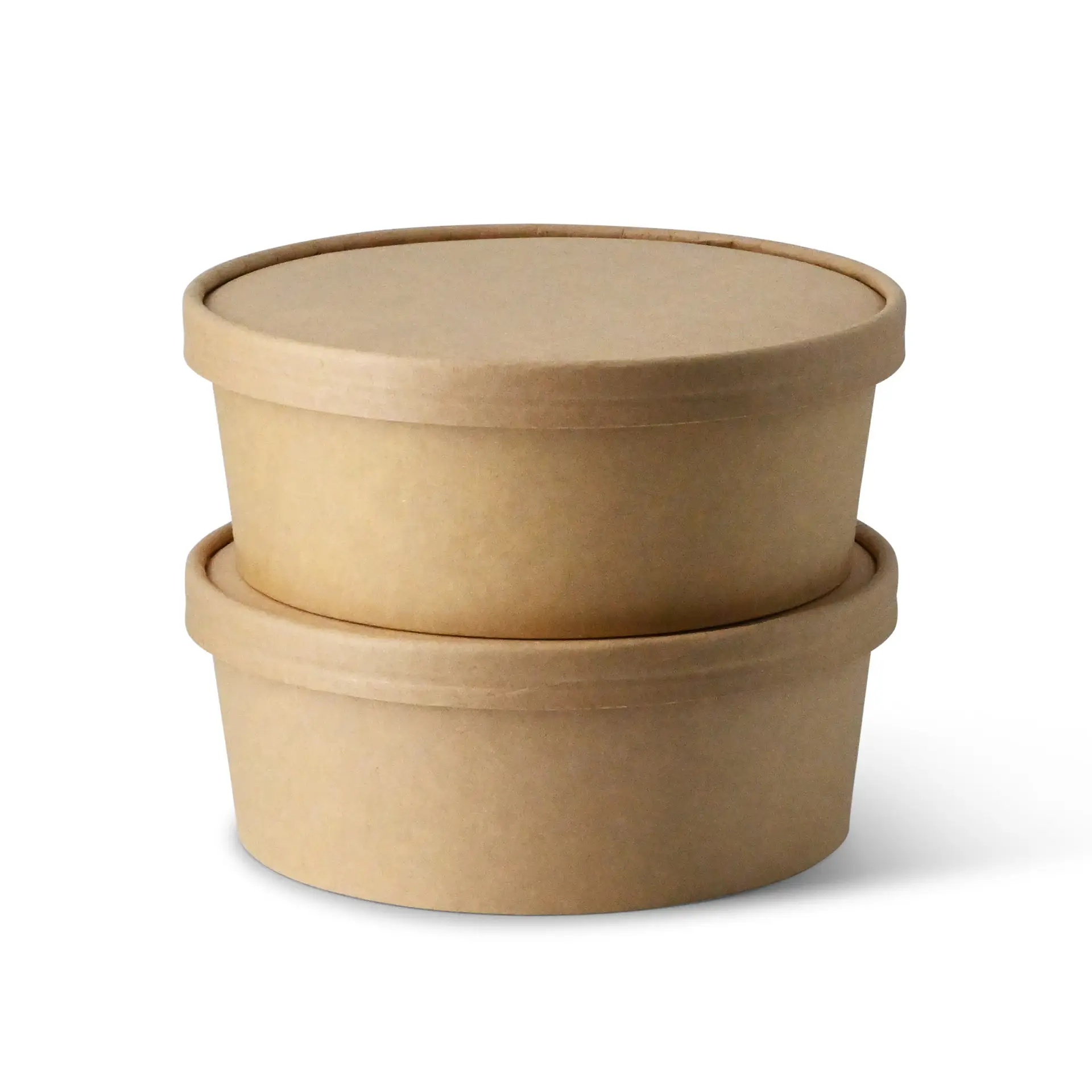 Couvercle en carton kraft brun (revêtement biologique), Ø 185 mm