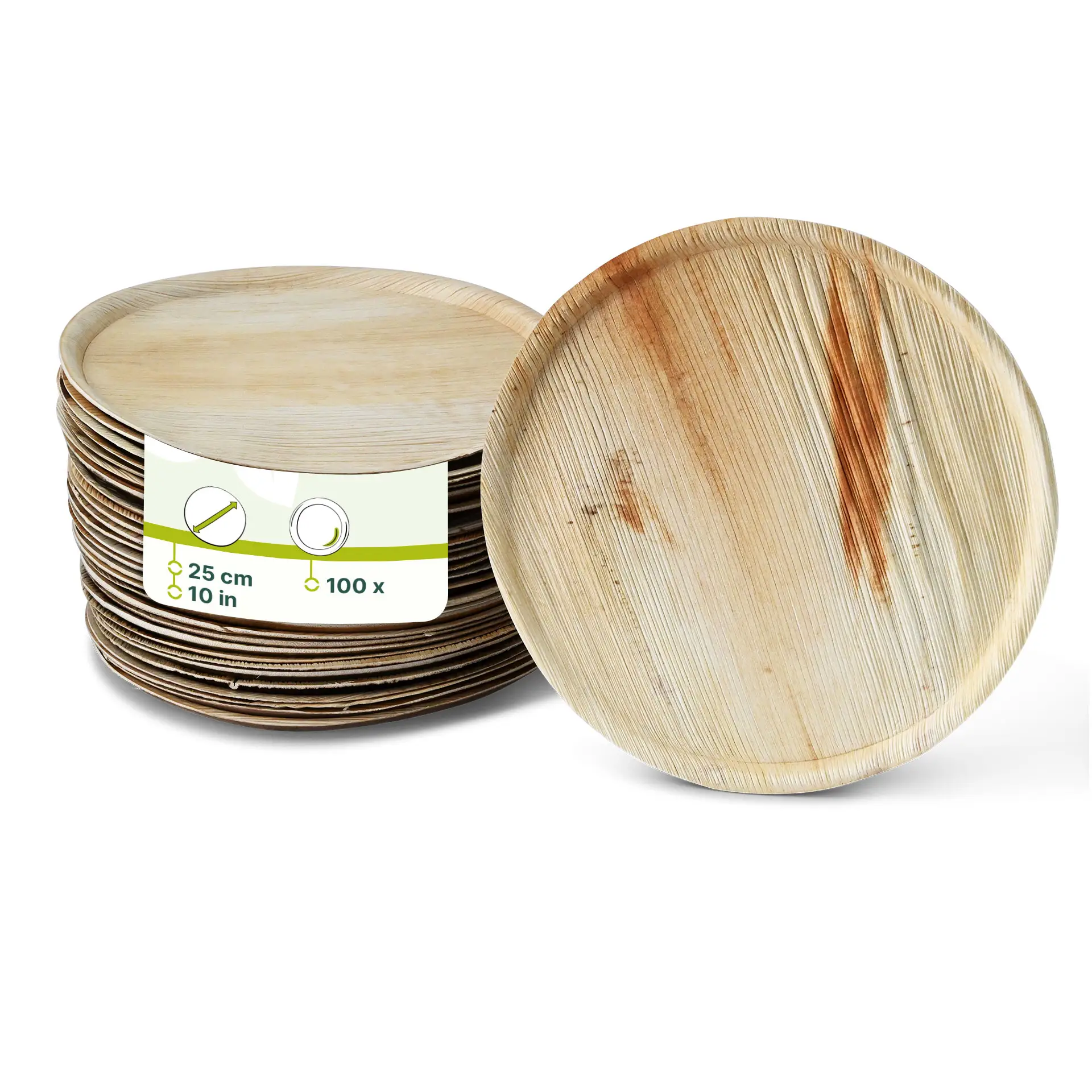 Palmblatt Pizzateller "Palmware®" Ø 25 cm, rund Palmblatt Pizzateller "Palmware®" Ø 25 cm, rund