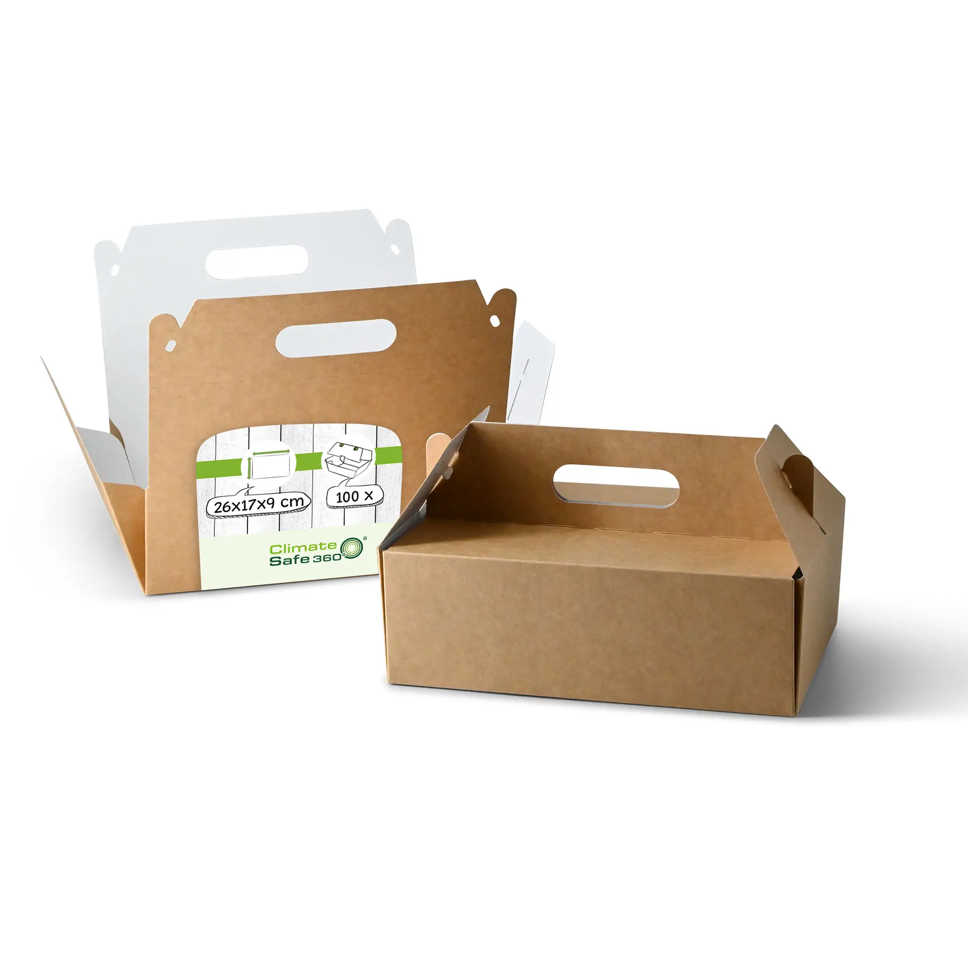 Boîte à pâtisserie brune "L" dfc01706-gebaeckboxen-mit-griff-l-26-x-17-x-9-cm-braun-faltbar