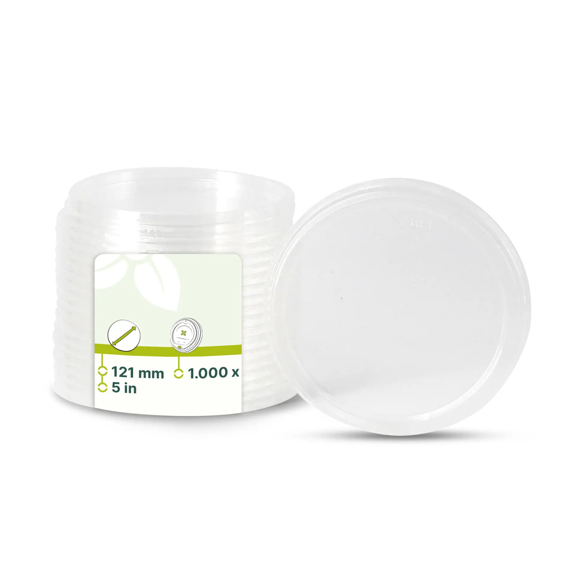 Couvercle pour pot deli rond, Ø 121 mm Couvercle pour pot deli rond, Ø 121 mm