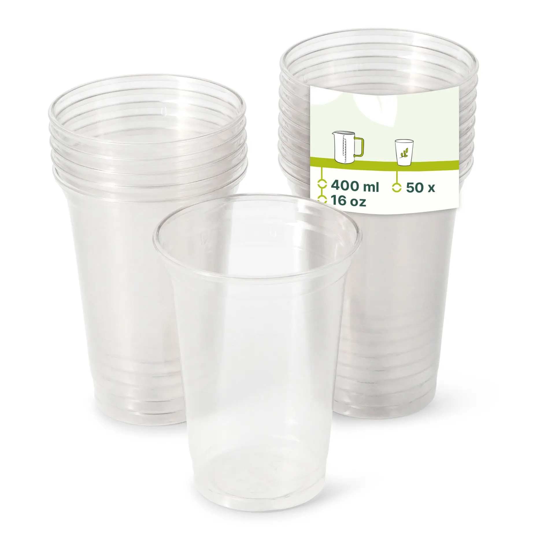 Gobelet transparent en rPET 40 cl / 16 oz, Ø 95 mm dcd060601-rpet-klarbecher-400-ml-16-oz-95-mm
