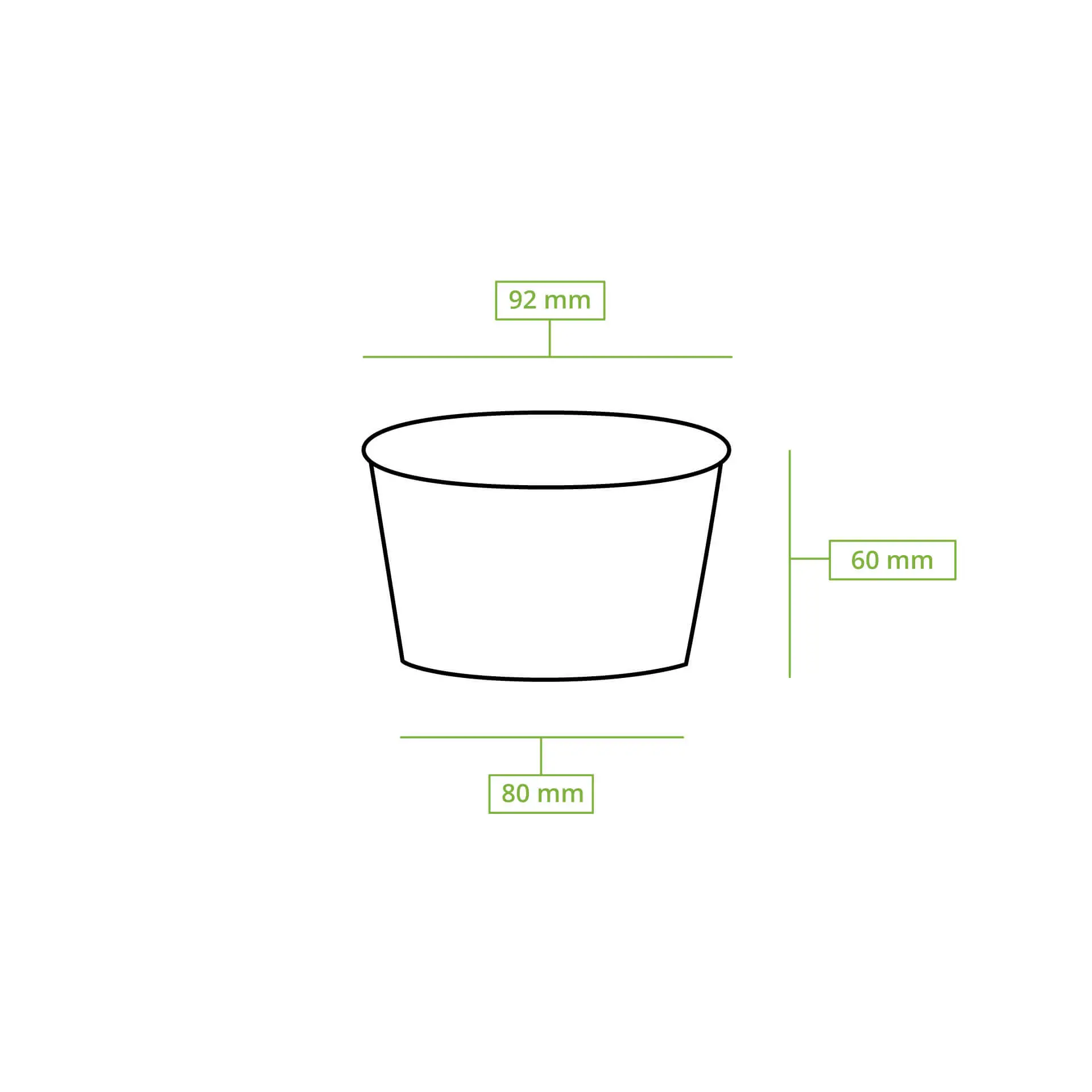 Eisbecher Pappe M (beschichtet) 200 ml, max. 270 ml, Ø 92 mm, weiss Eisbecher Pappe M (beschichtet) 200 ml, max. 270 ml, Ø 92 mm, weiss