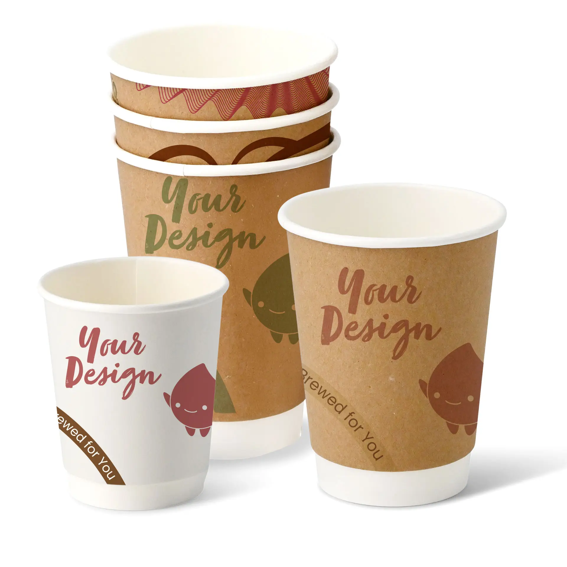 Pappbecher bedrucken (doppelwandig) - Kaffeebecher to go bedrucken