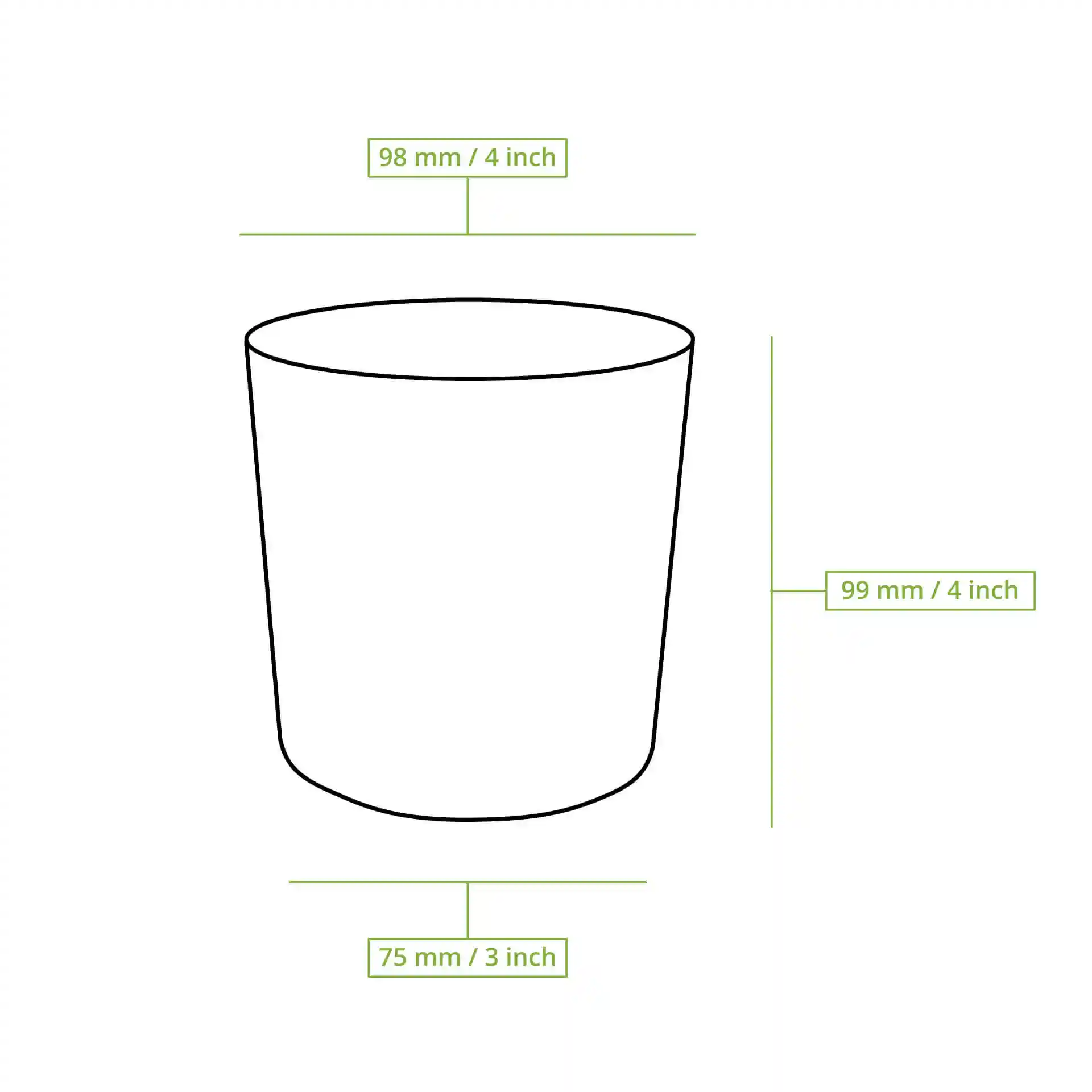Mehrweg-Becher "merways Cup" 400 ml, Ø 95 mm, Pfeffer / grau