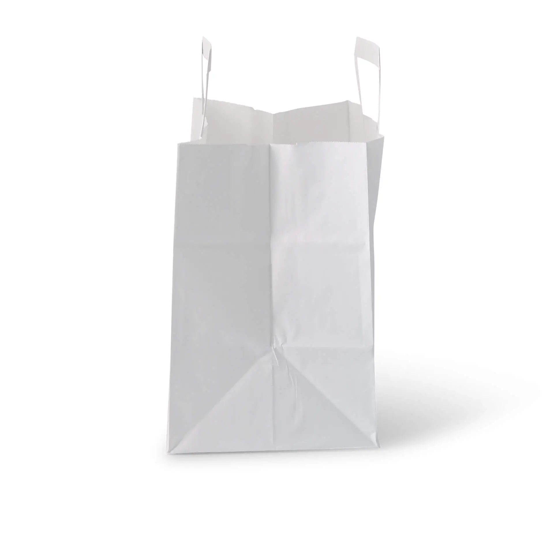 Sac en papier kraft blanc L, fond large, 26 x 17 x 25 cm dse02396-tragetaschen-aus-kraftpapier-l-26-x-17-x-25-cm-weiss-breiter-boden-2