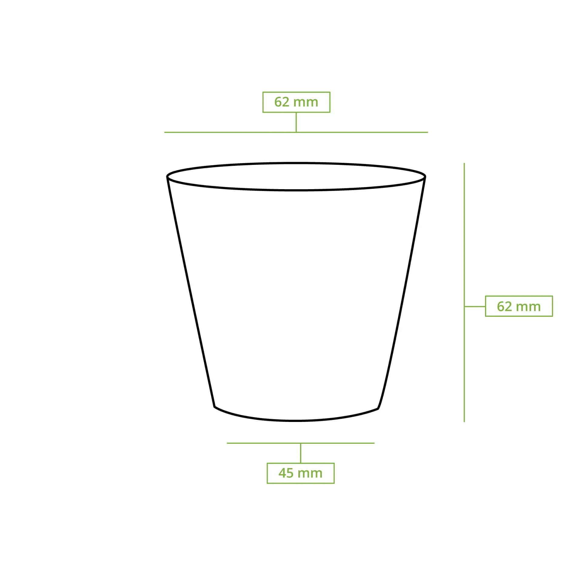 Pappbecher (beschichtet) 100 ml / 4 oz, Ø 62 mm, braun Pappbecher (beschichtet) 100 ml / 4 oz, Ø 62 mm, braun