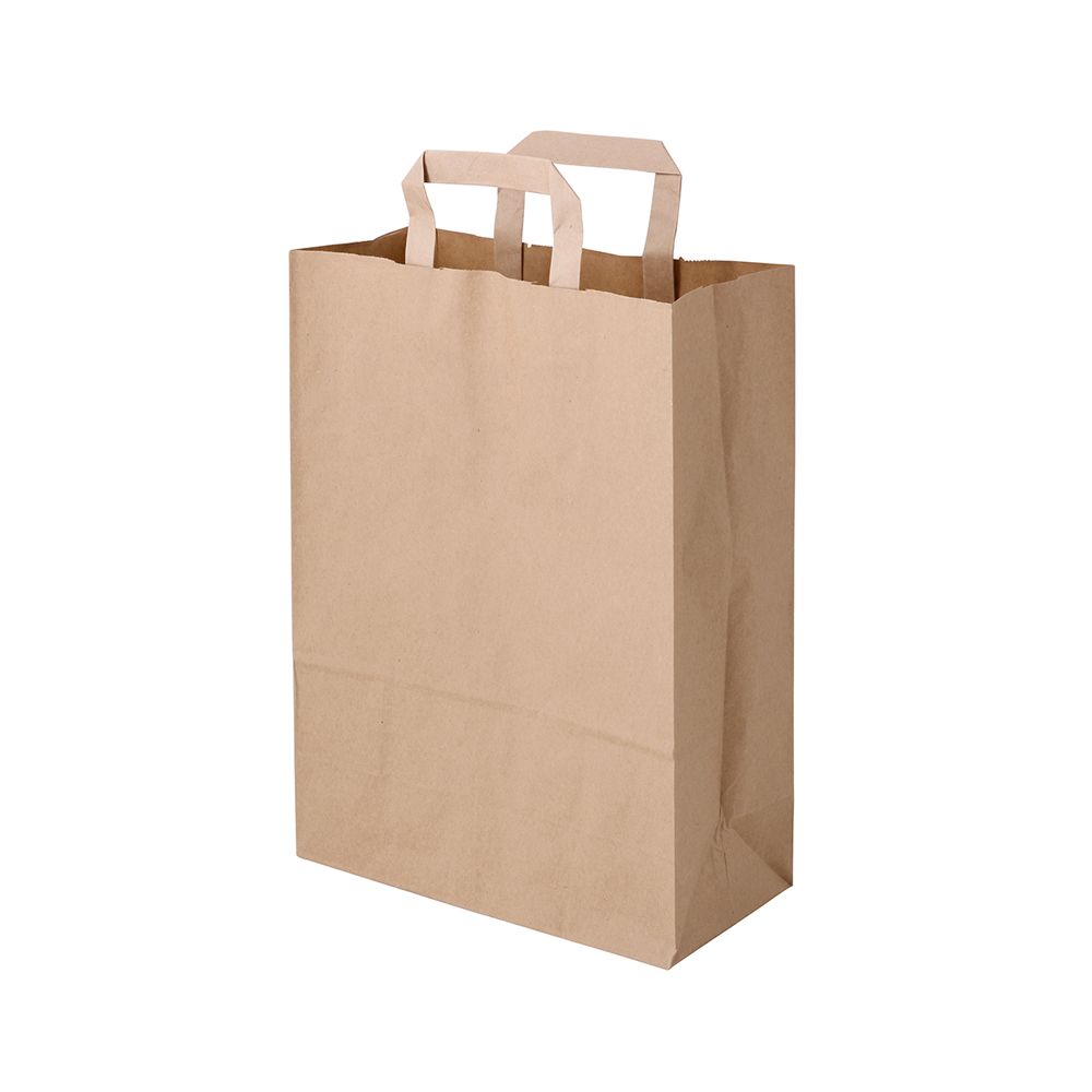 250 Papiertragetaschen Braun – 26 X 10 X 36 Cm, S Produktbild-Vorschau 3